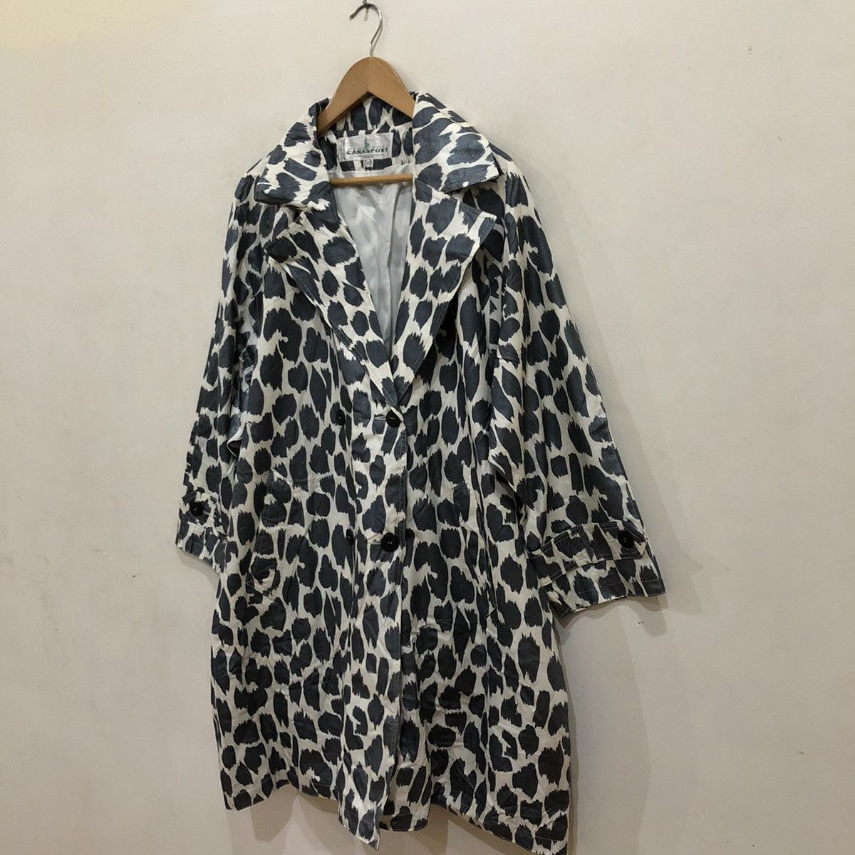 Japanese Brand Canasport Made in France GreyWhite Tiger Stripe Long Jacket Size US L / EU 52-54 / 3 - 2 Thumbnail