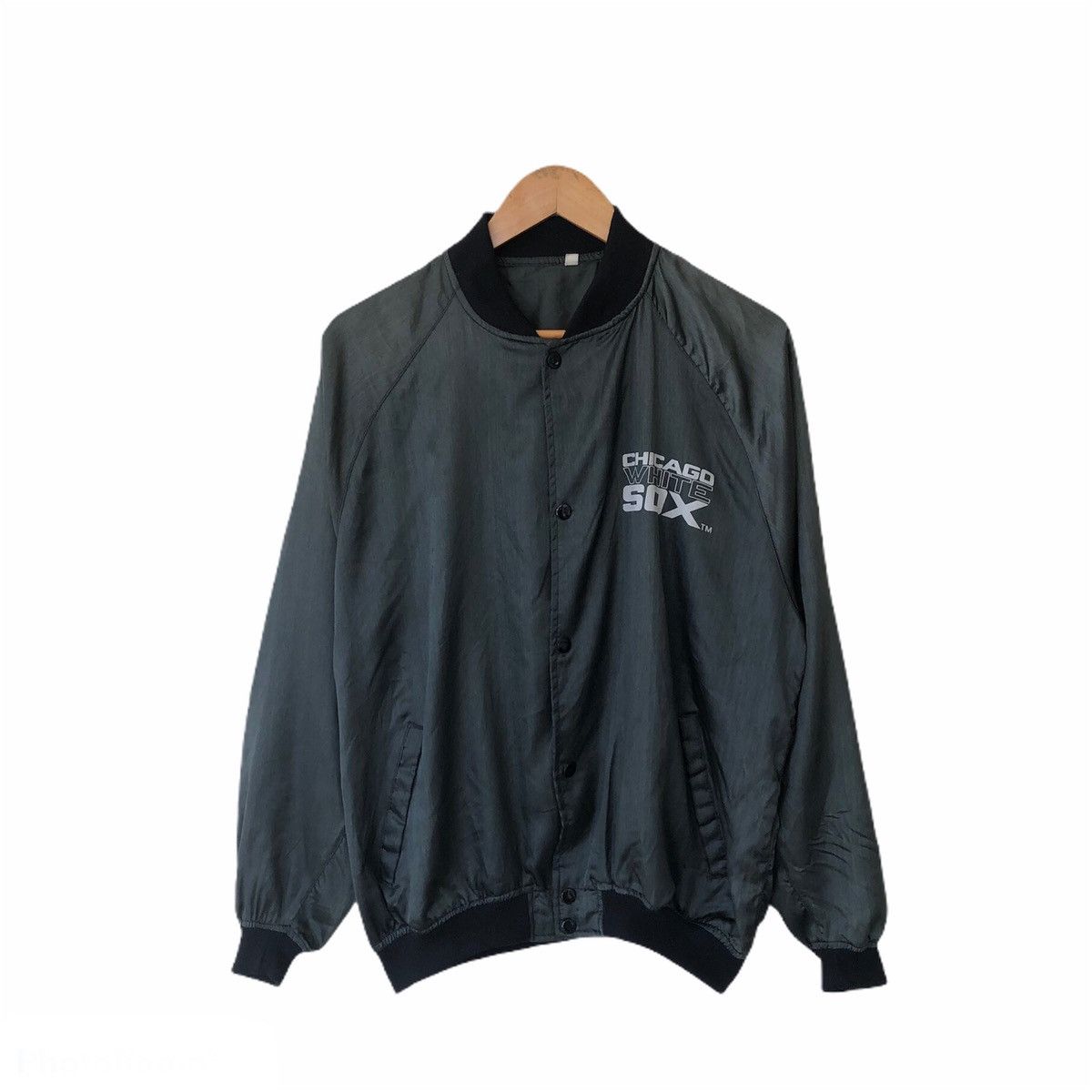 Japanese Brand CHICAGO WHITESOX MAJOR LEAGUE BIG LOGO JACKET Size US L / EU 52-54 / 3 - 2 Thumbnail