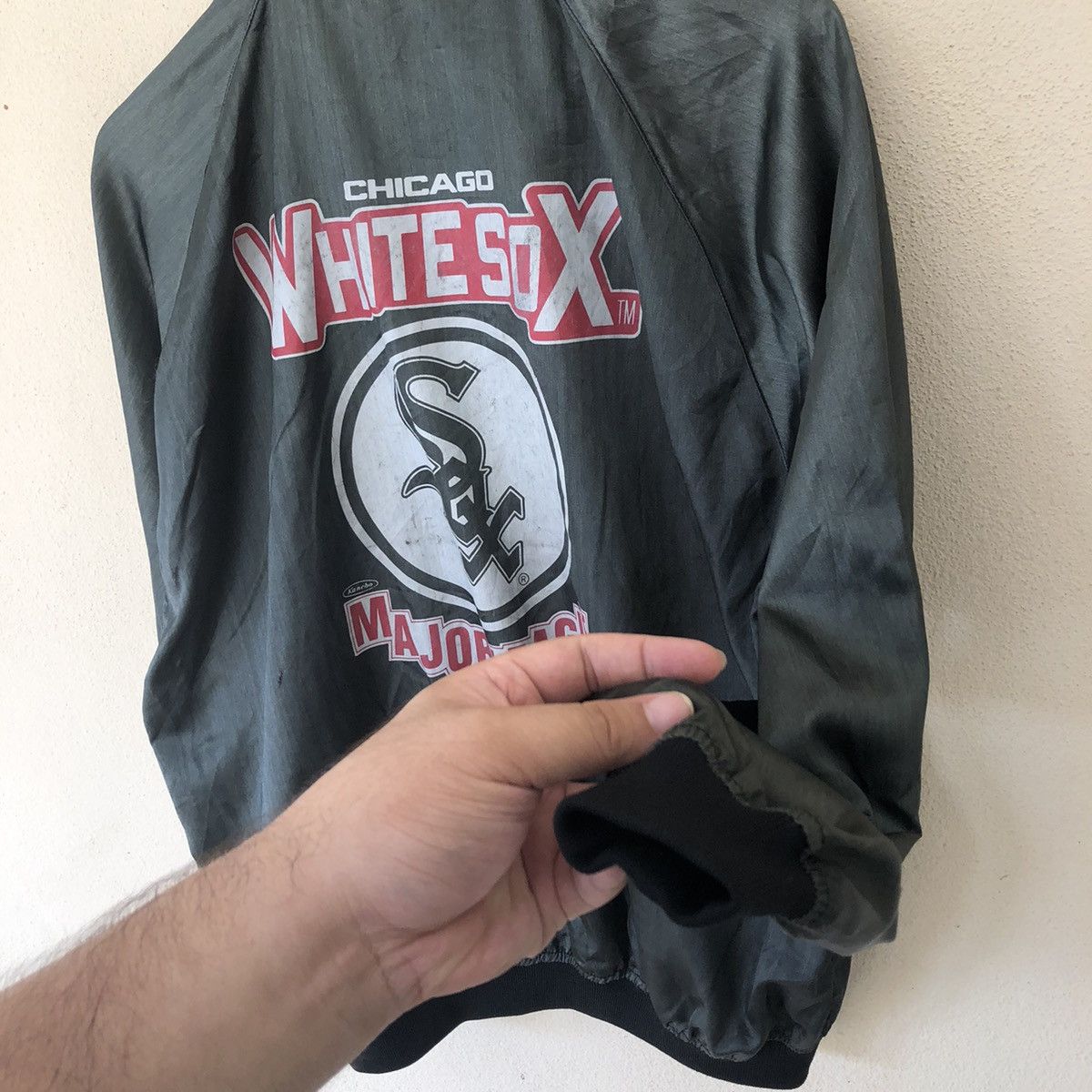 Japanese Brand CHICAGO WHITESOX MAJOR LEAGUE BIG LOGO JACKET Size US L / EU 52-54 / 3 - 5 Thumbnail