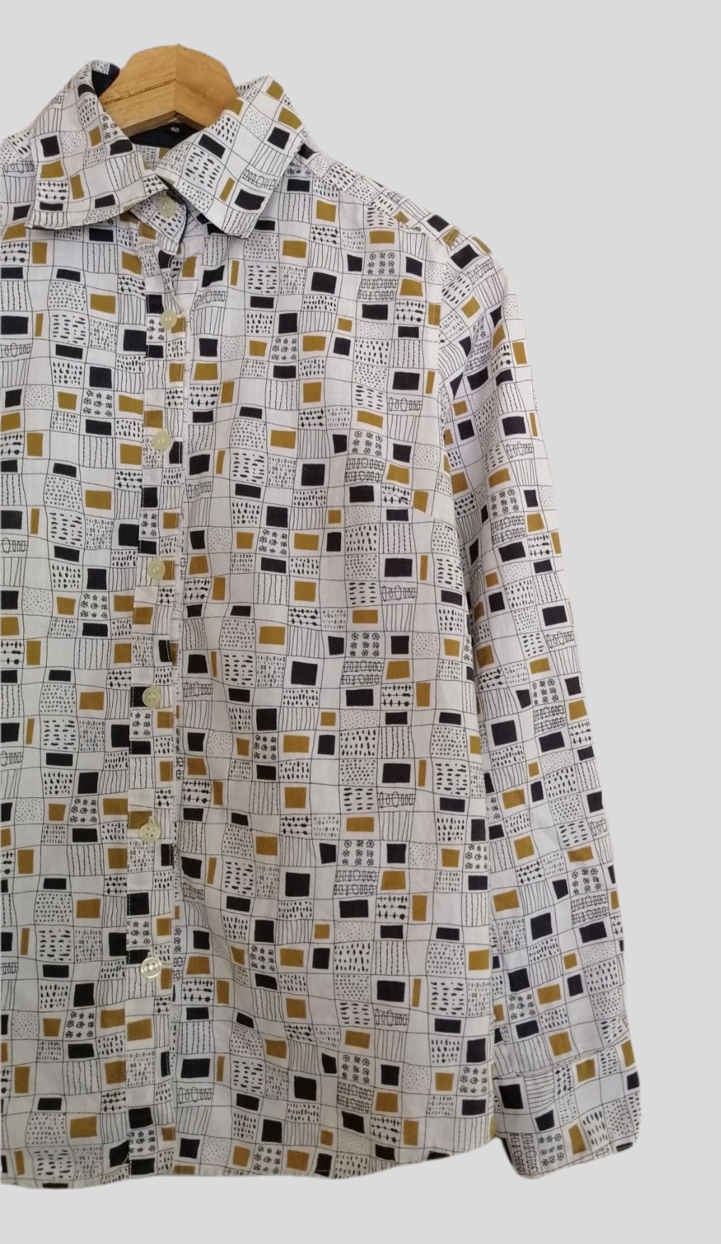 Japanese Brand TORNADO MART Femme Printed Long Sleeve Shirt Size S / US 4 / IT 40 - 4 Thumbnail