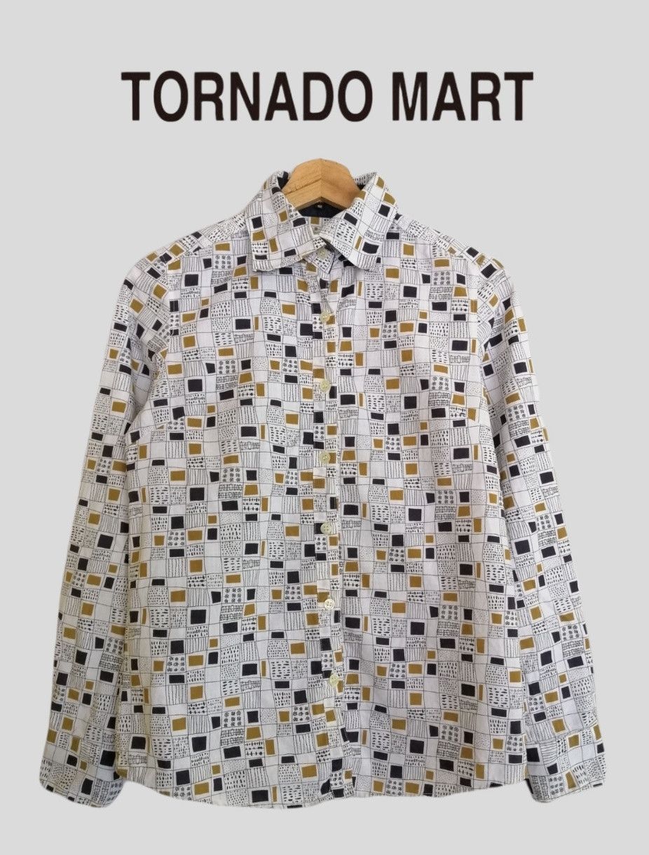 Japanese Brand TORNADO MART Femme Printed Long Sleeve Shirt Size S / US 4 / IT 40 - 1 Thumbnail