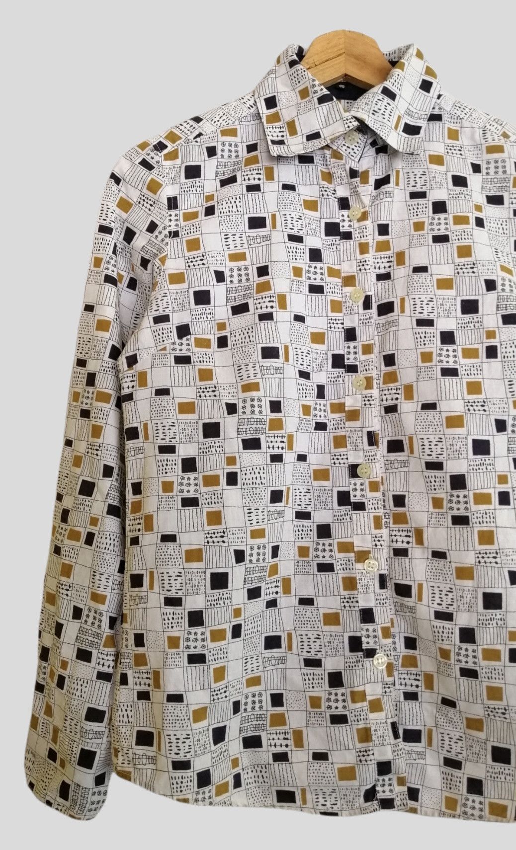 Japanese Brand TORNADO MART Femme Printed Long Sleeve Shirt Size S / US 4 / IT 40 - 5 Thumbnail