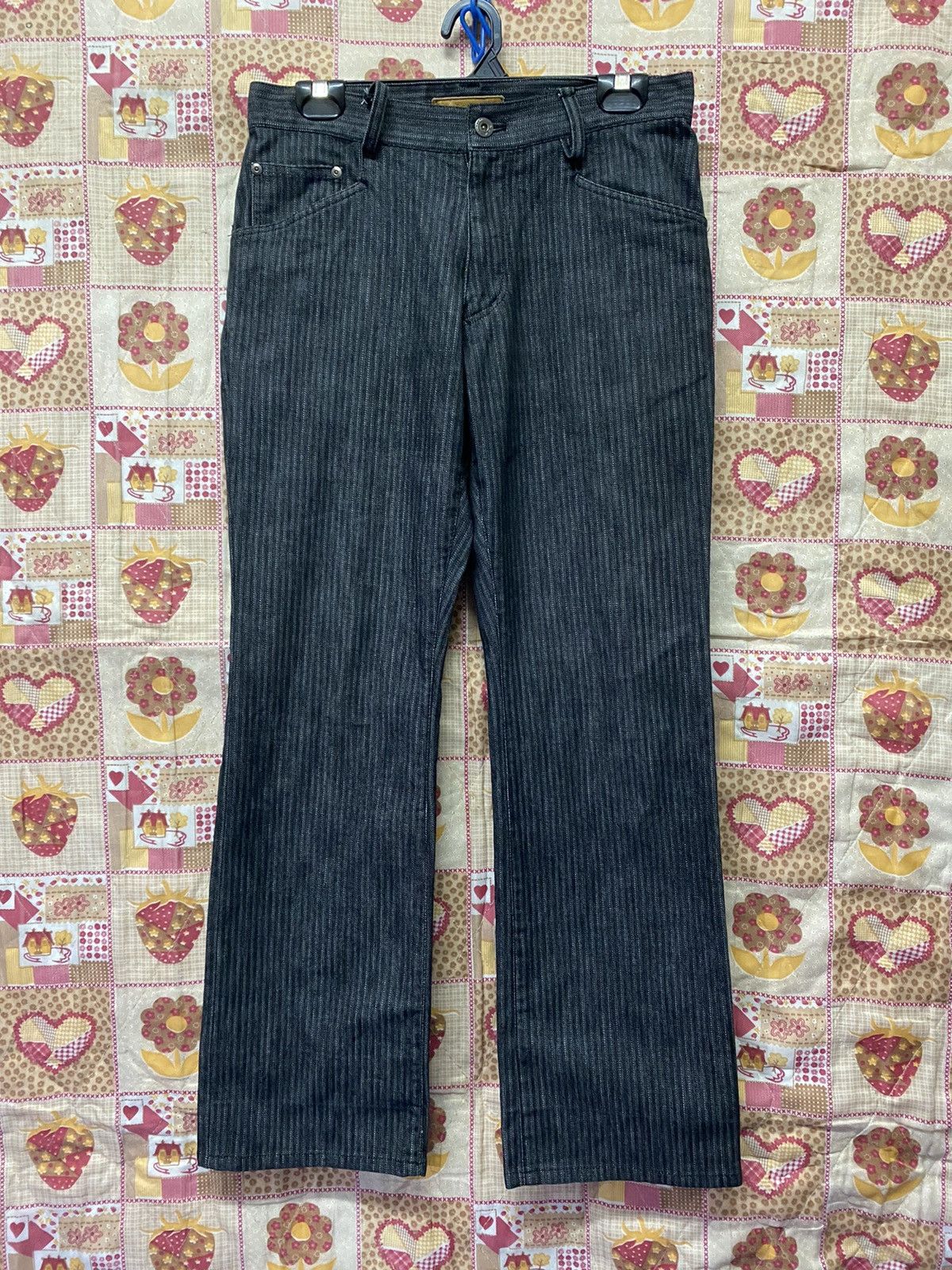 Japanese Brand Baggy Vintage Duex Concept Labo Black Wabash Like New pp15 Size US 31 - 3 Thumbnail