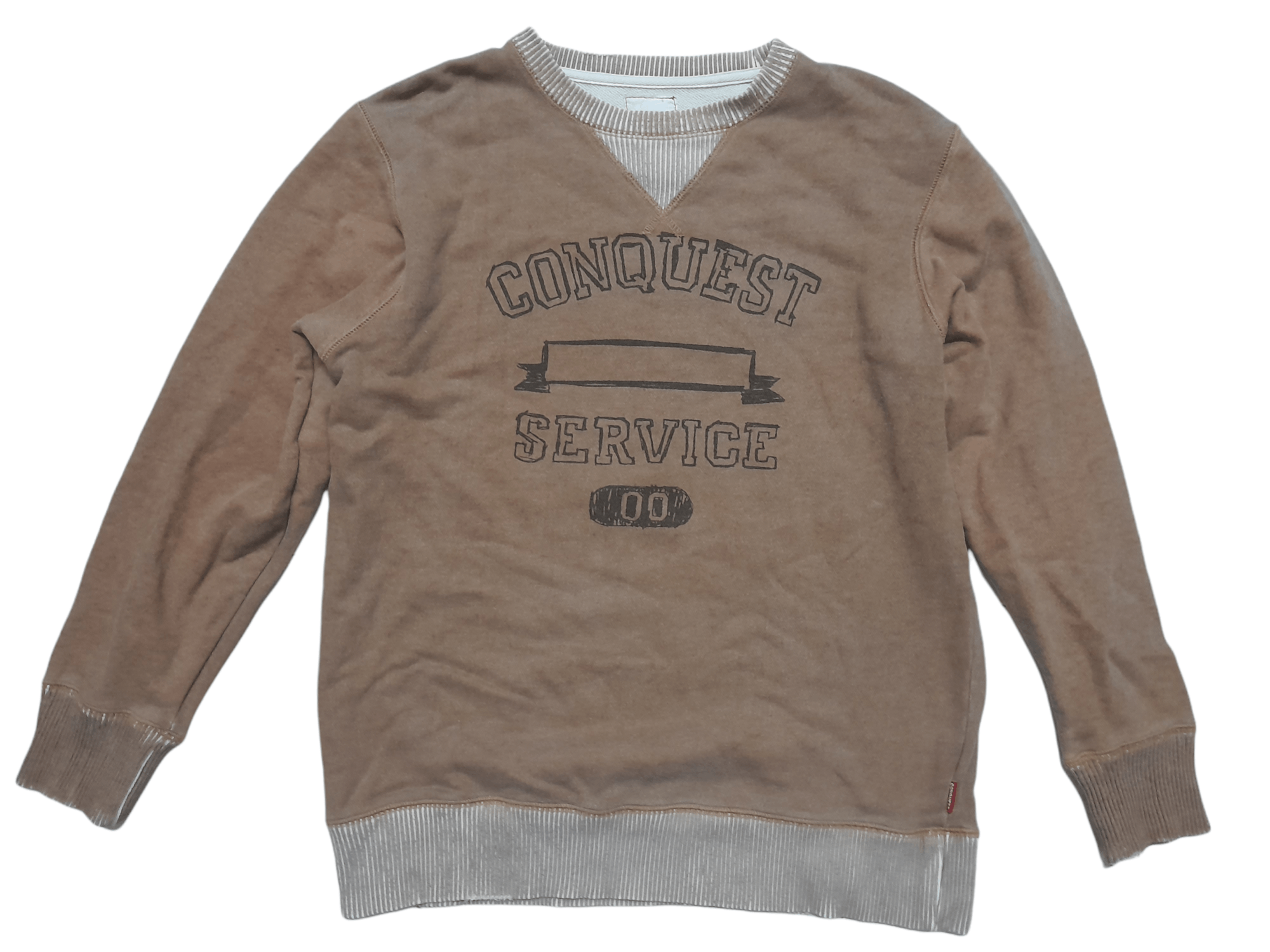 Japanese Brand CONQUEST JAPAN Distressed Sweatshirt (D818) Size US M / EU 48-50 / 2 - 1 Thumbnail