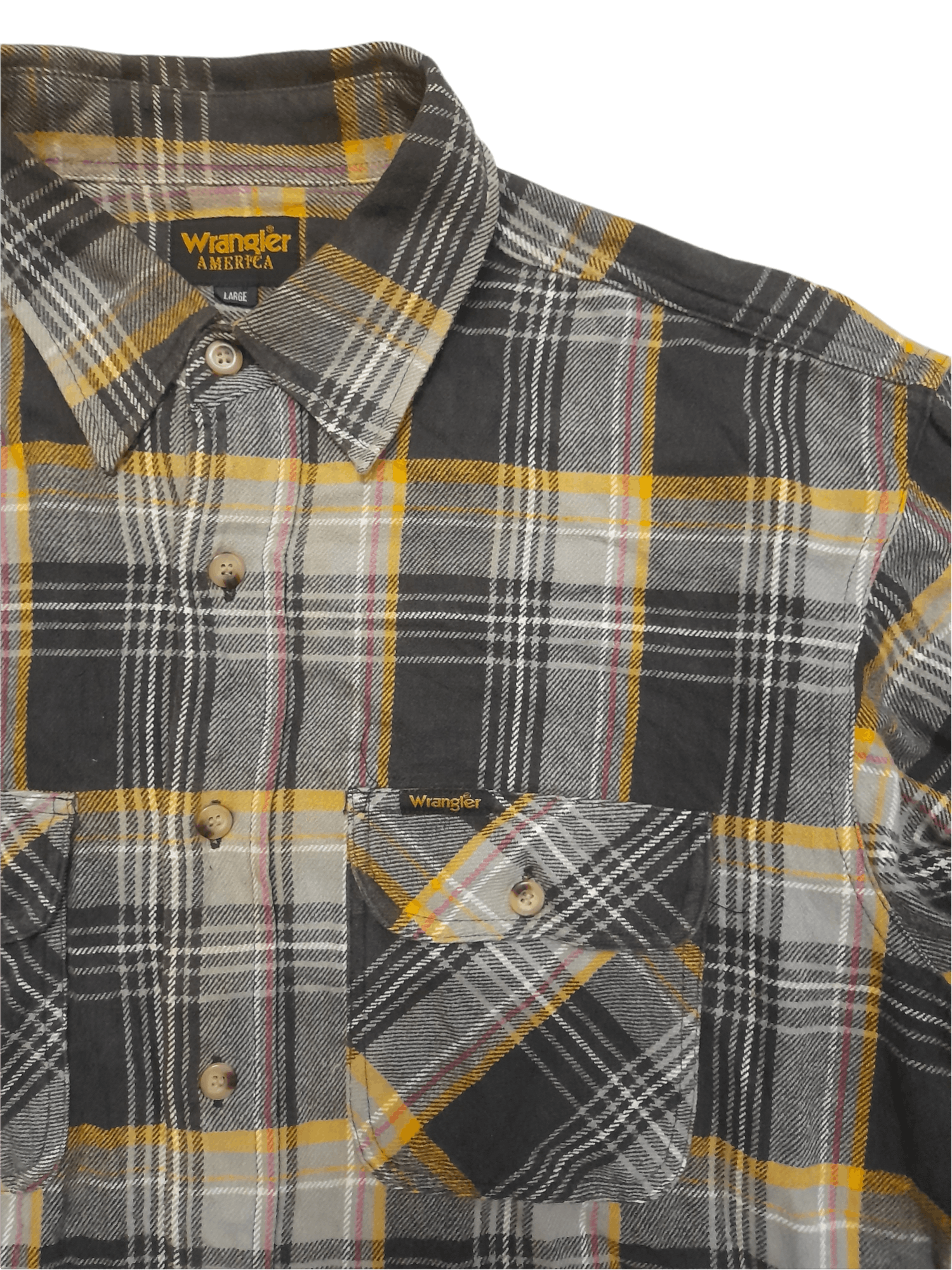 Wrangler Wrangler Flannel Button Down (D727) Size US L / EU 52-54 / 3 - 2 Thumbnail