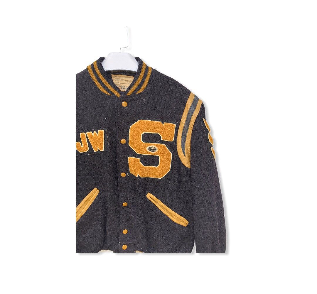 Delong Vintage Delong Rugby Varsity Jacket Size US M / EU 48-50 / 2 - 2 Thumbnail