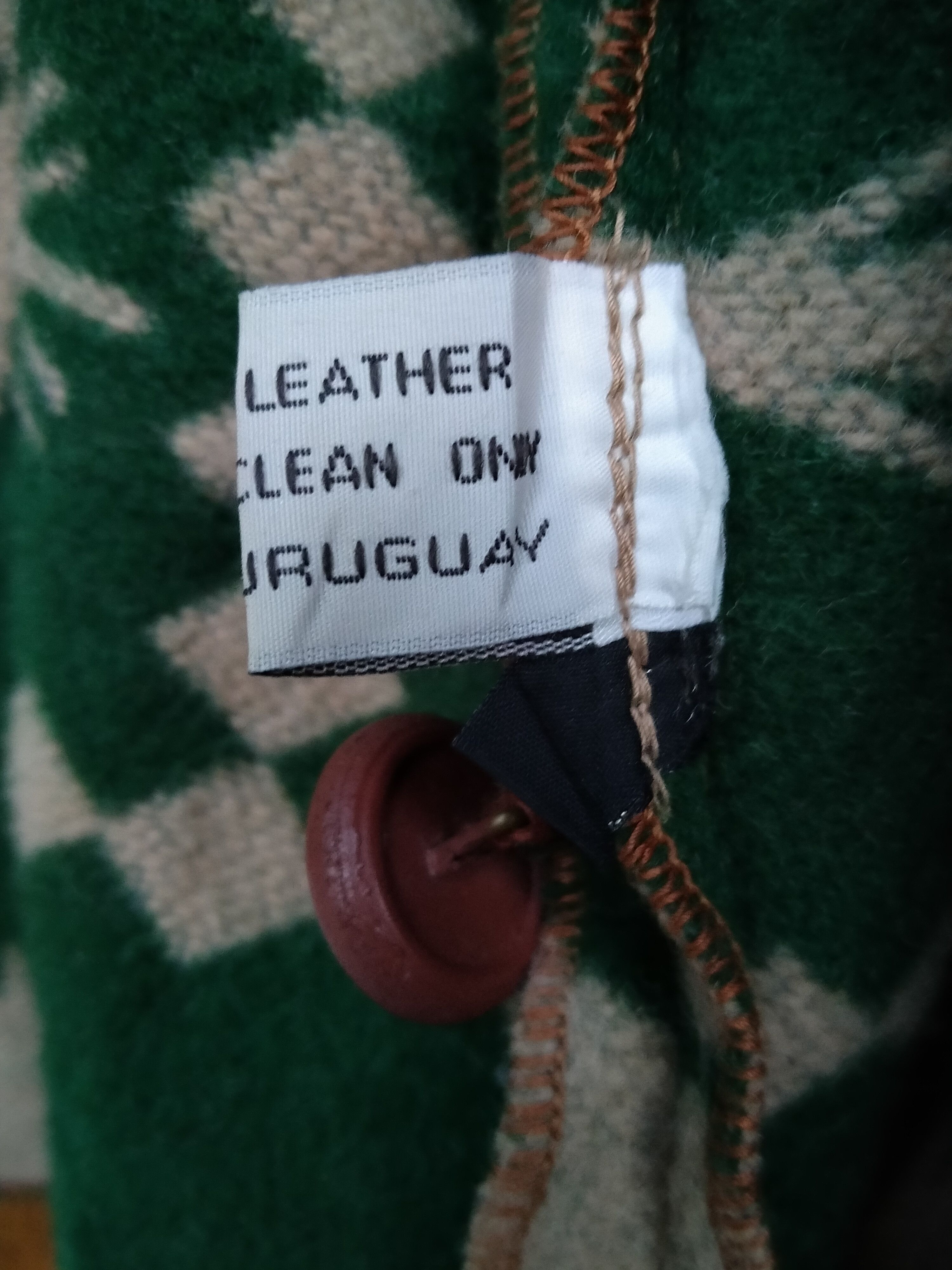 Native Vintage 70s Native Navajo Fleece Genuine Leather Jacket Size US L / EU 52-54 / 3 - 18 Thumbnail