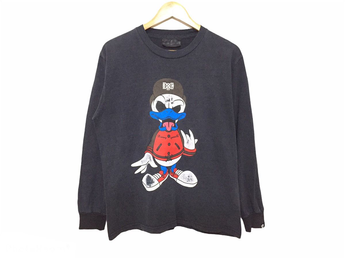 Bounty Hunter SS02 BOUNTY HUNTER Donald Duck Punk long sleeve tee Size US M / EU 48-50 / 2 - 2 Thumbnail