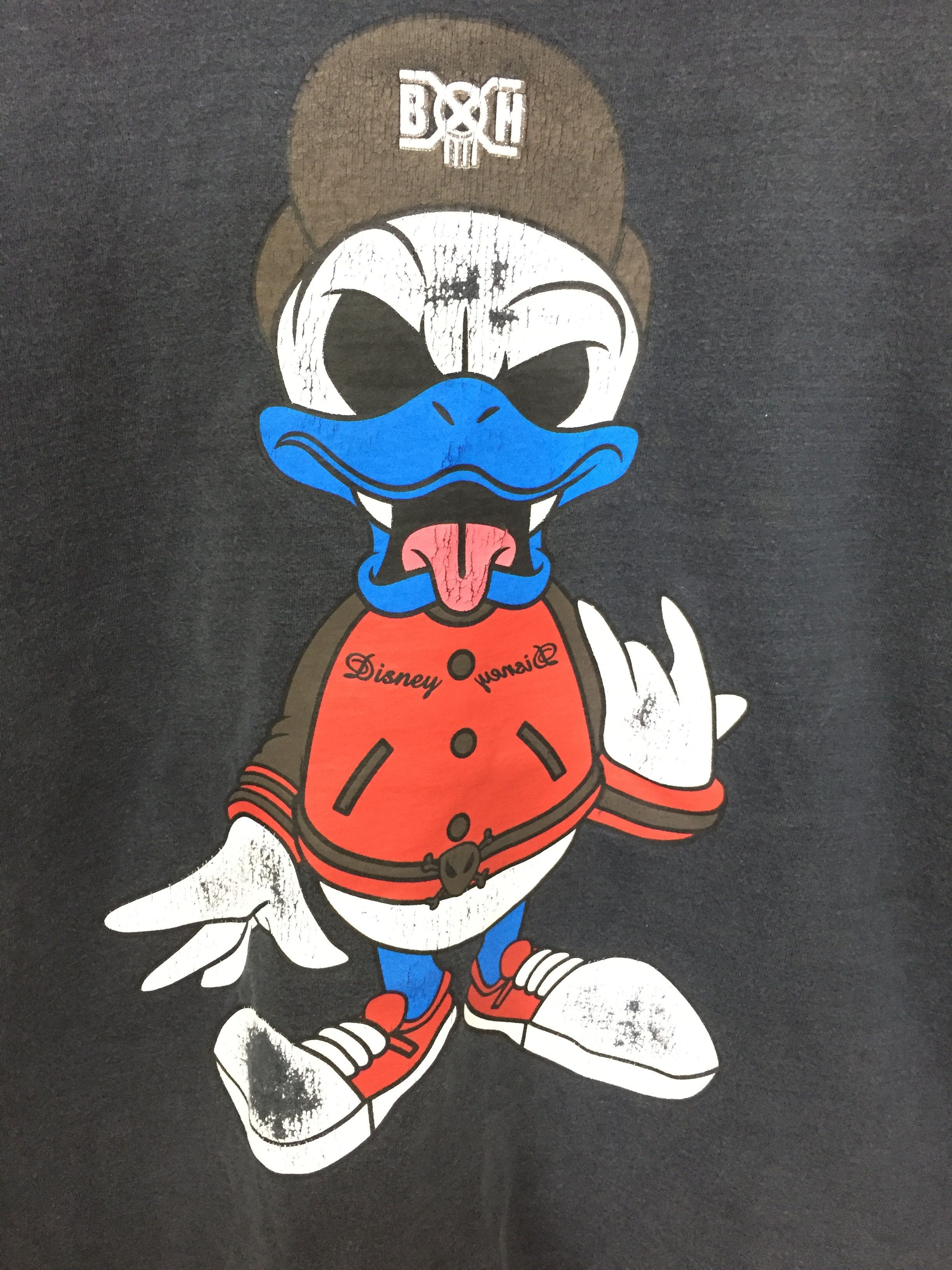 Bounty Hunter SS02 BOUNTY HUNTER Donald Duck Punk long sleeve tee Size US M / EU 48-50 / 2 - 3 Thumbnail