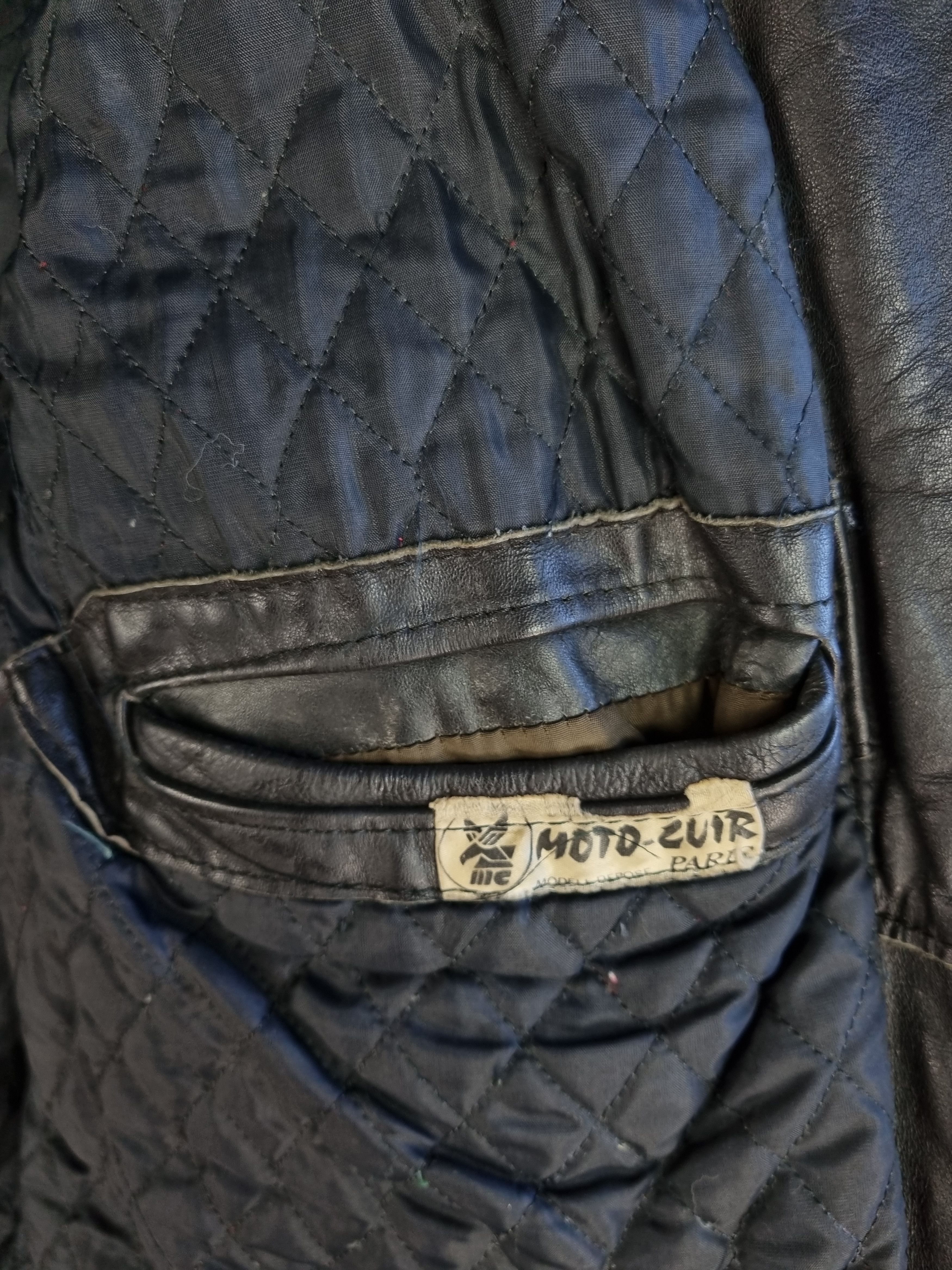 Genuine Leather Rare 70s MOTO CUIR french Biker leather jacket Size US S / EU 44-46 / 1 - 11 Thumbnail