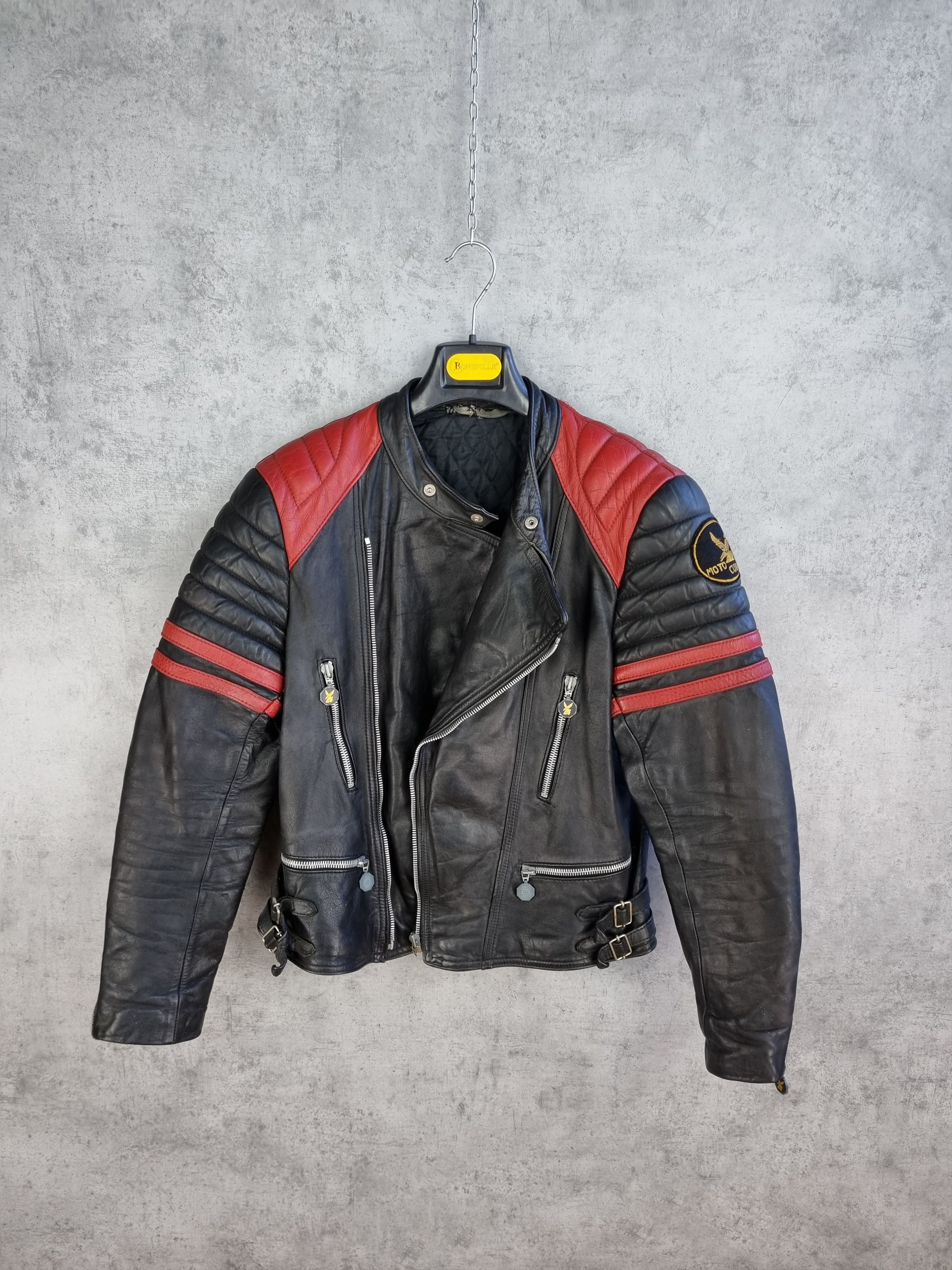 Genuine Leather Rare 70s MOTO CUIR french Biker leather jacket Size US S / EU 44-46 / 1 - 5 Thumbnail