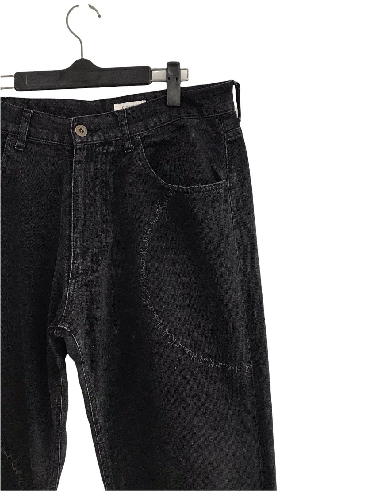 Karl Helmut Designer Kaneko Isao Karl Helmut Embroidery Denim Jeans Size US 32 / EU 48 - 3 Thumbnail