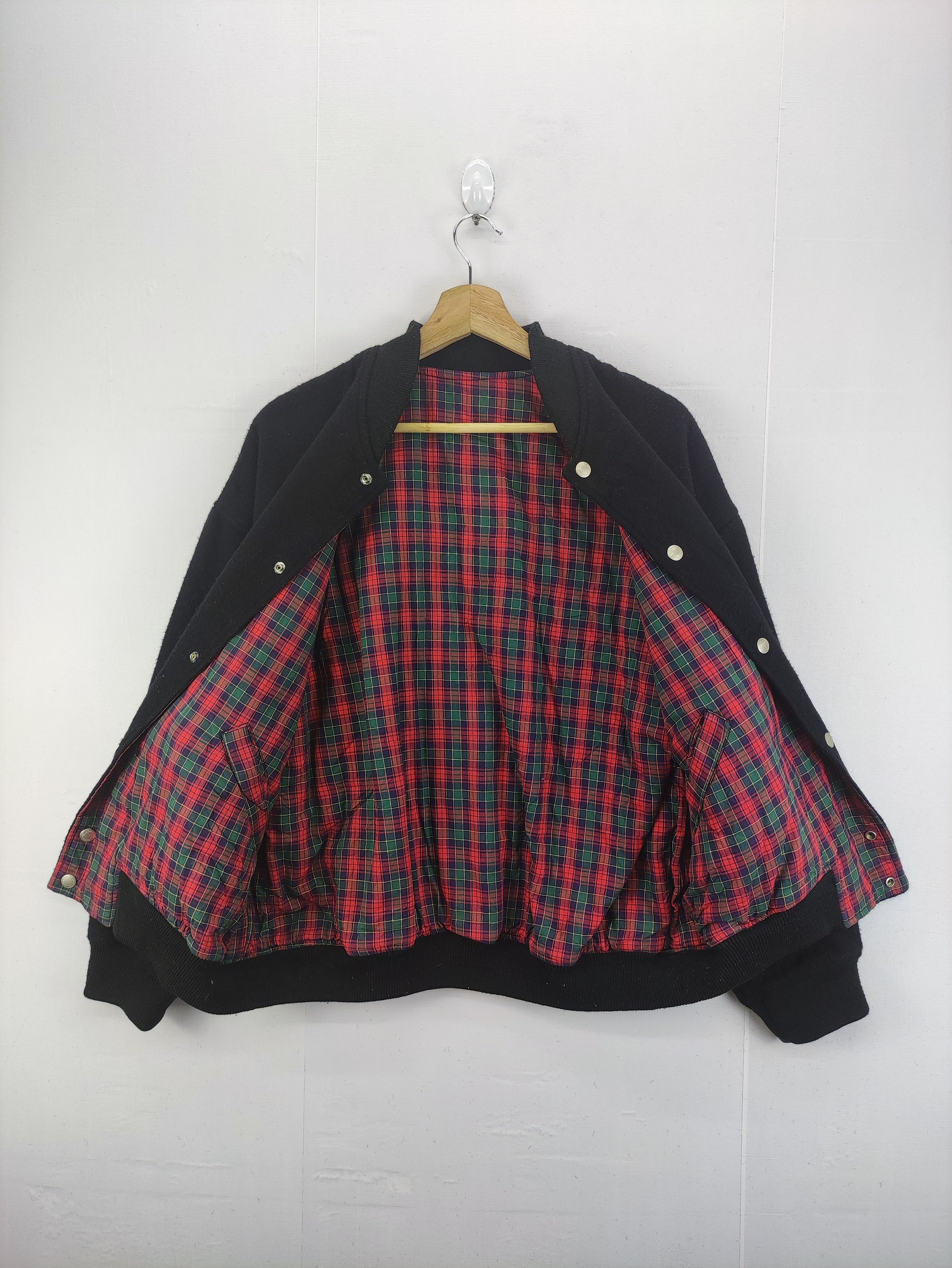 Japanese Brand Vintage Sab Varsity Wool Jacket Reversible Zipper Size US L / EU 52-54 / 3 - 3 Thumbnail