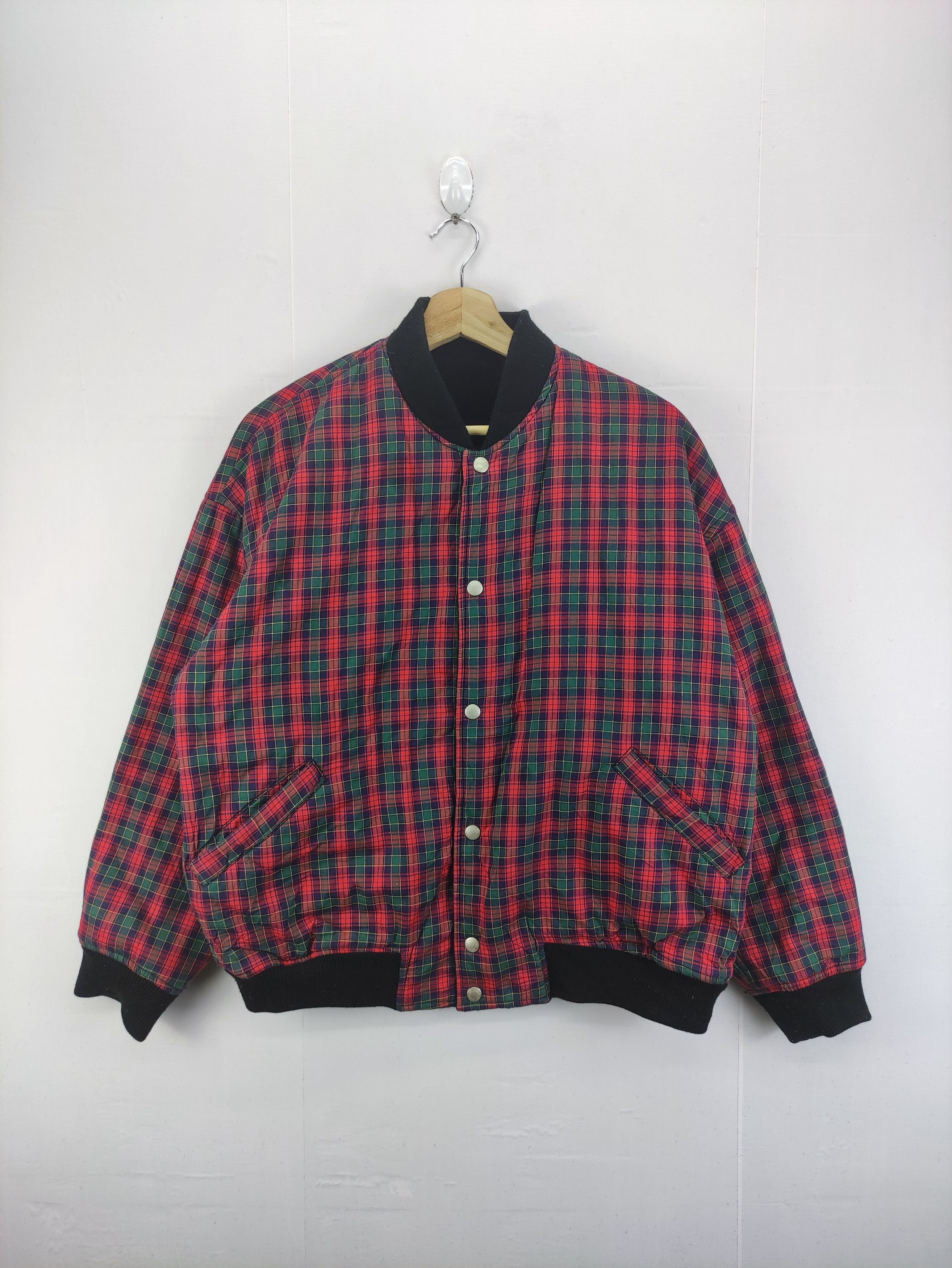 Japanese Brand Vintage Sab Varsity Wool Jacket Reversible Zipper Size US L / EU 52-54 / 3 - 9 Thumbnail