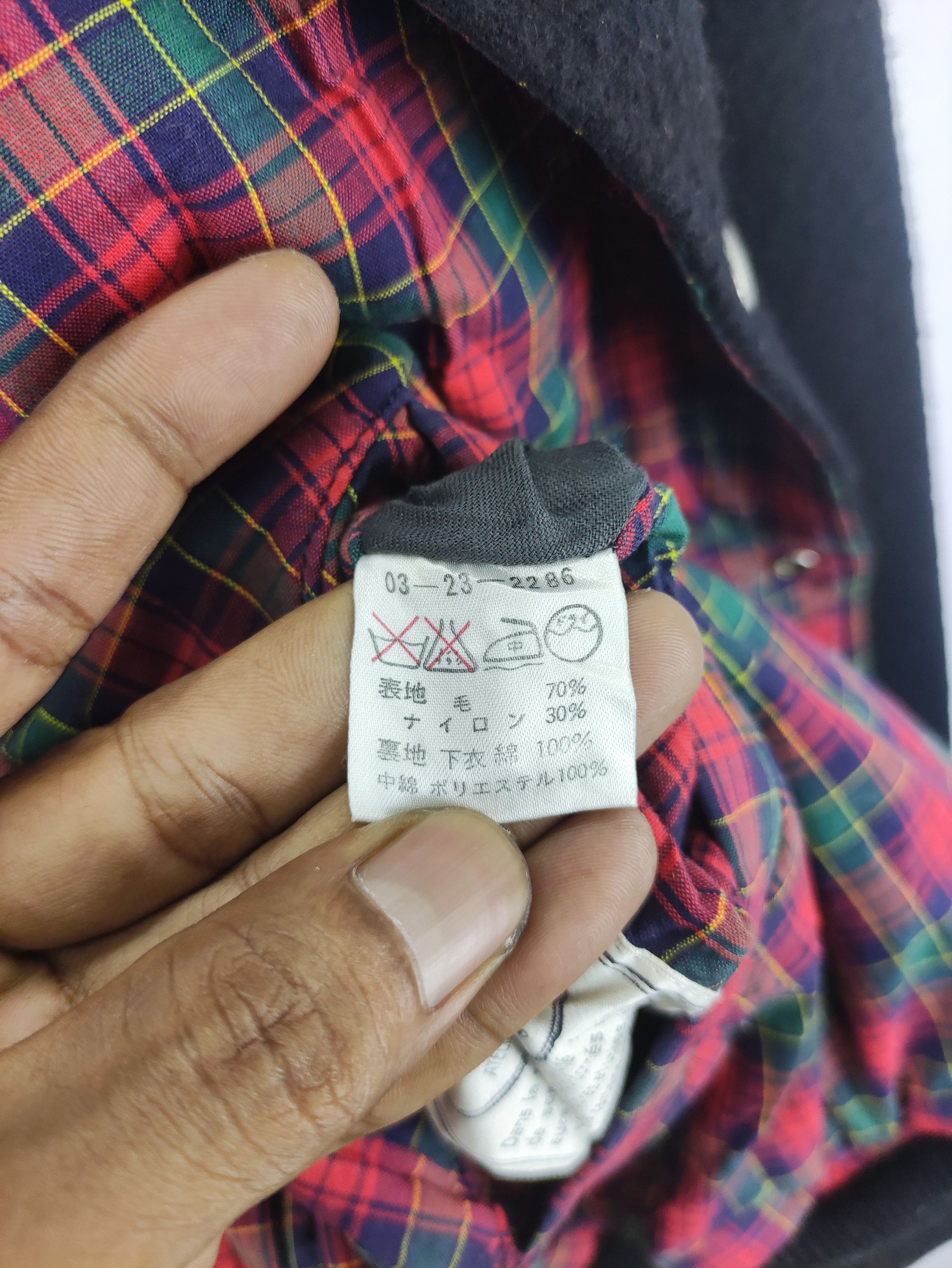 Japanese Brand Vintage Sab Varsity Wool Jacket Reversible Zipper Size US L / EU 52-54 / 3 - 5 Thumbnail