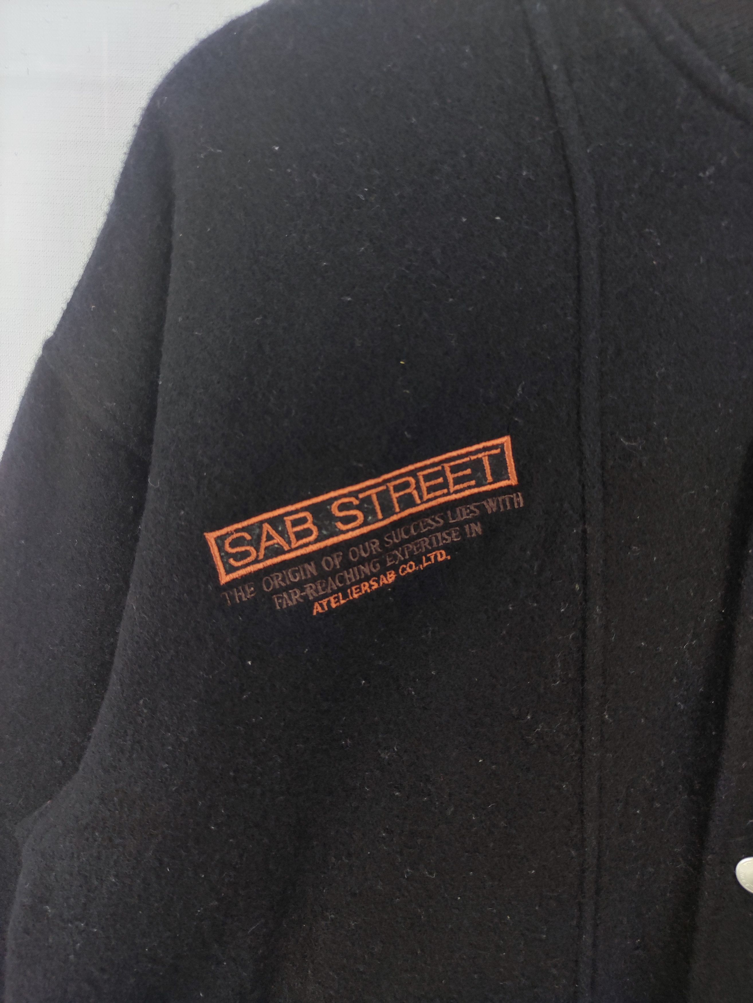 Japanese Brand Vintage Sab Varsity Wool Jacket Reversible Zipper Size US L / EU 52-54 / 3 - 2 Thumbnail