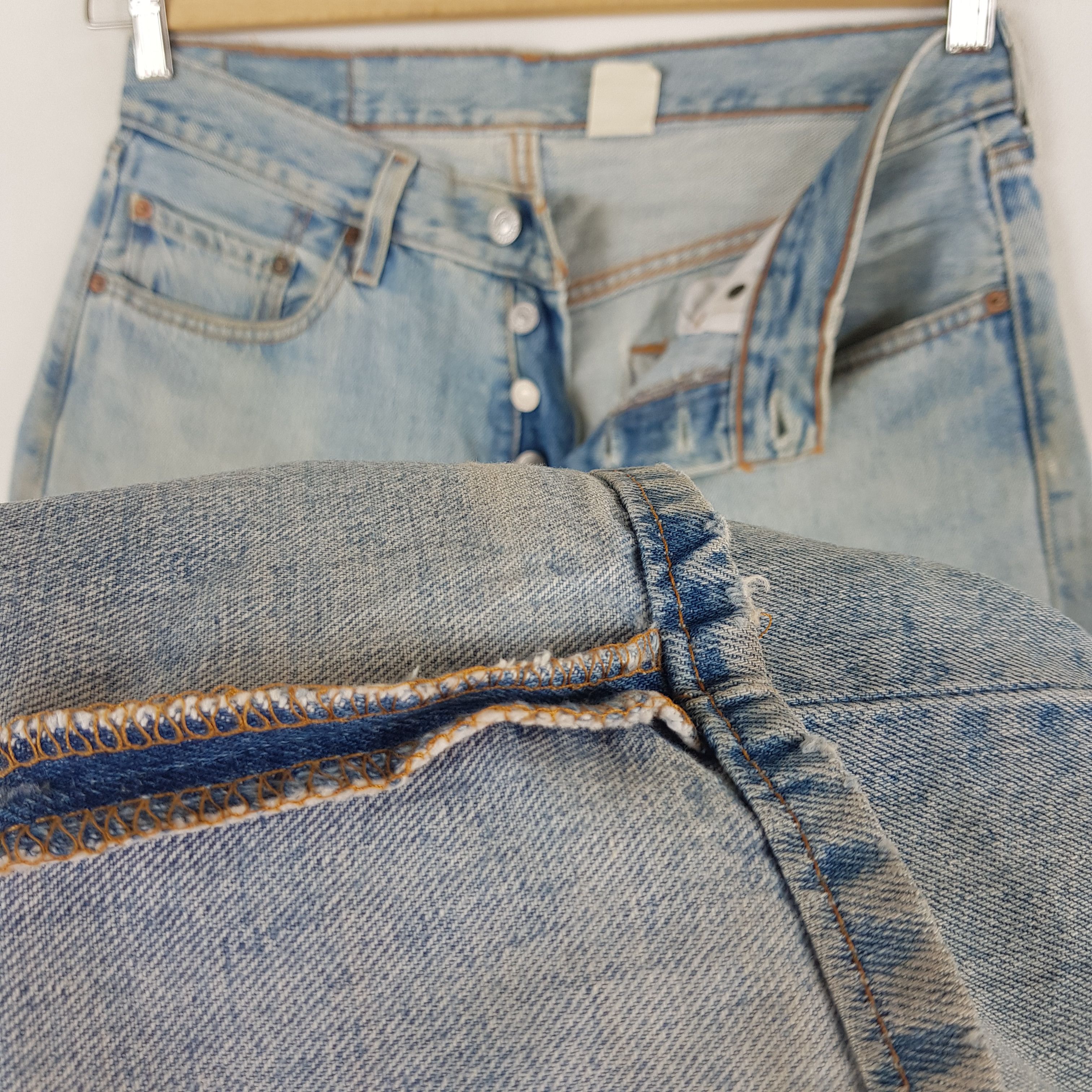 Levi's Vintage Levis 501 Sunfaded Jeans Levi's Light Wash Denim Size 30" / US 8 / IT 44 - 10 Thumbnail
