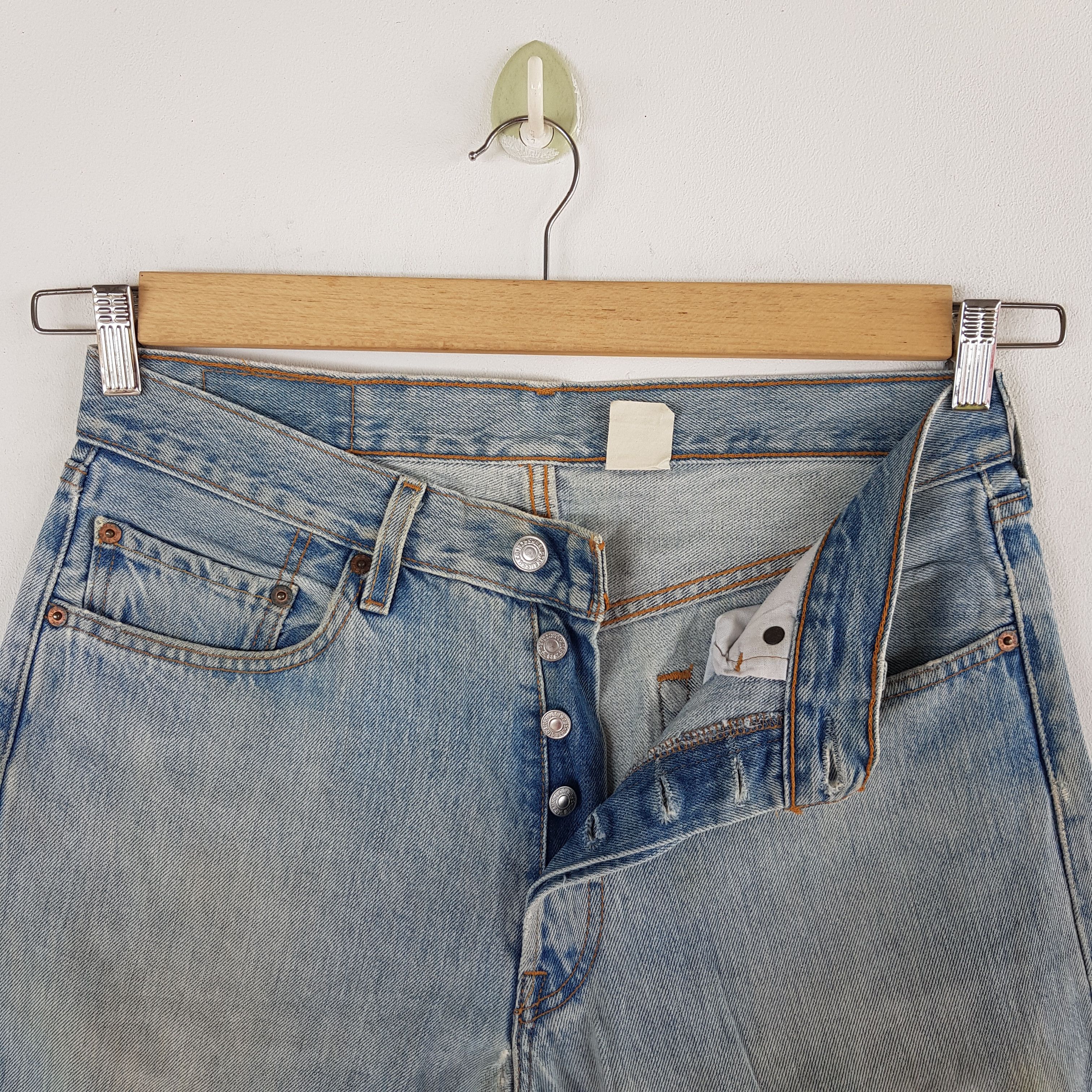 Levi's Vintage Levis 501 Sunfaded Jeans Levi's Light Wash Denim Size 30" / US 8 / IT 44 - 8 Thumbnail