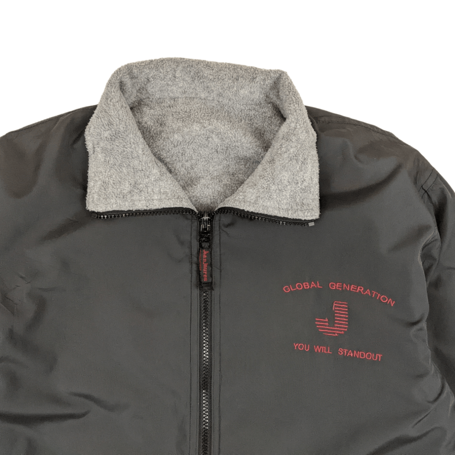 Japanese Brand JEAN JAURES Windbreaker Fleece Sherpa Reversible Jacket Size US L / EU 52-54 / 3 - 4 Thumbnail