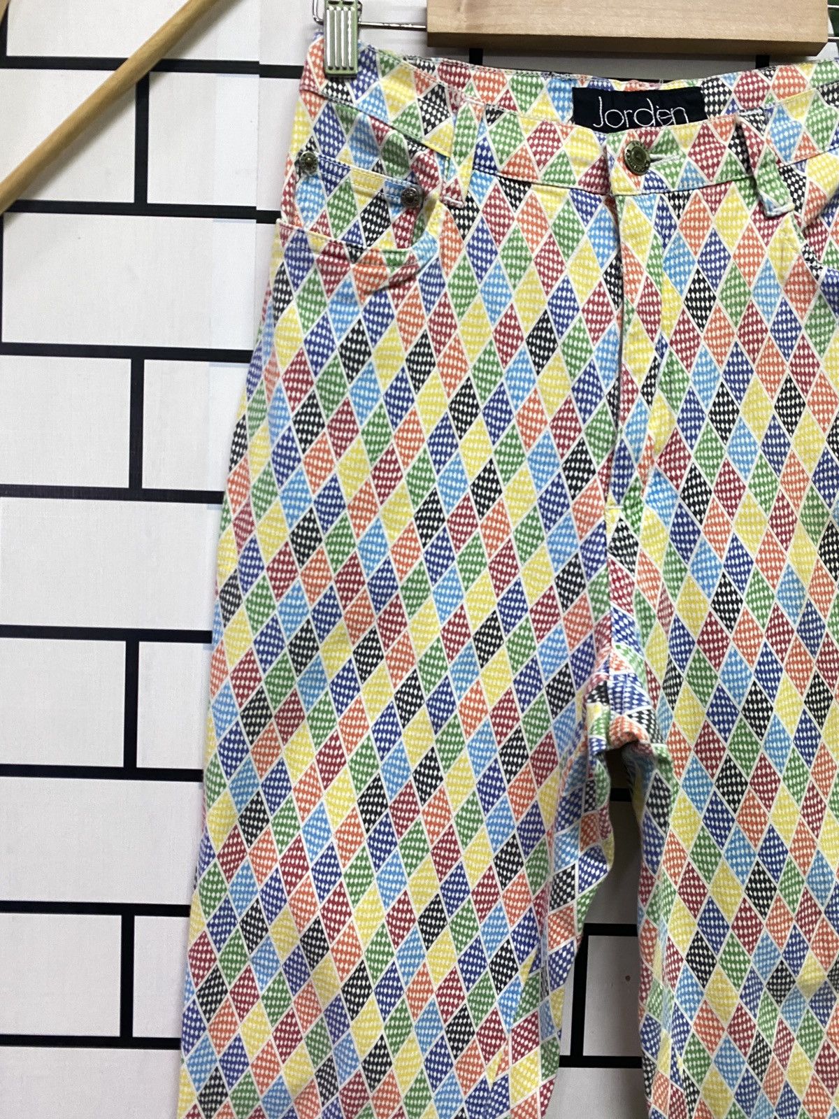 Vintage Vintage JORDÈN Multicoloured Abstract Design Pants Size US 26 / EU 42 - 4 Thumbnail