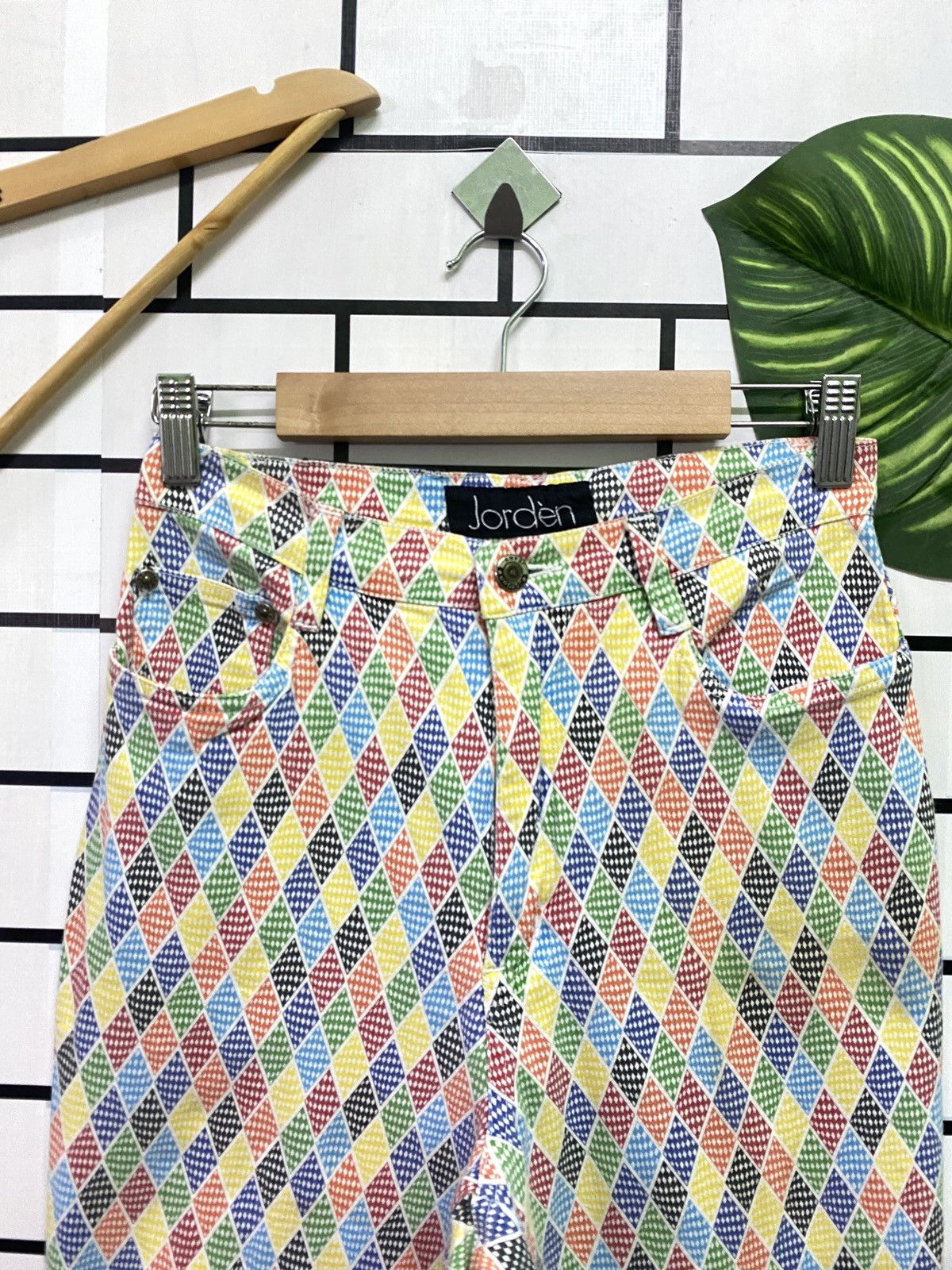 Vintage Vintage JORDÈN Multicoloured Abstract Design Pants Size US 26 / EU 42 - 3 Thumbnail