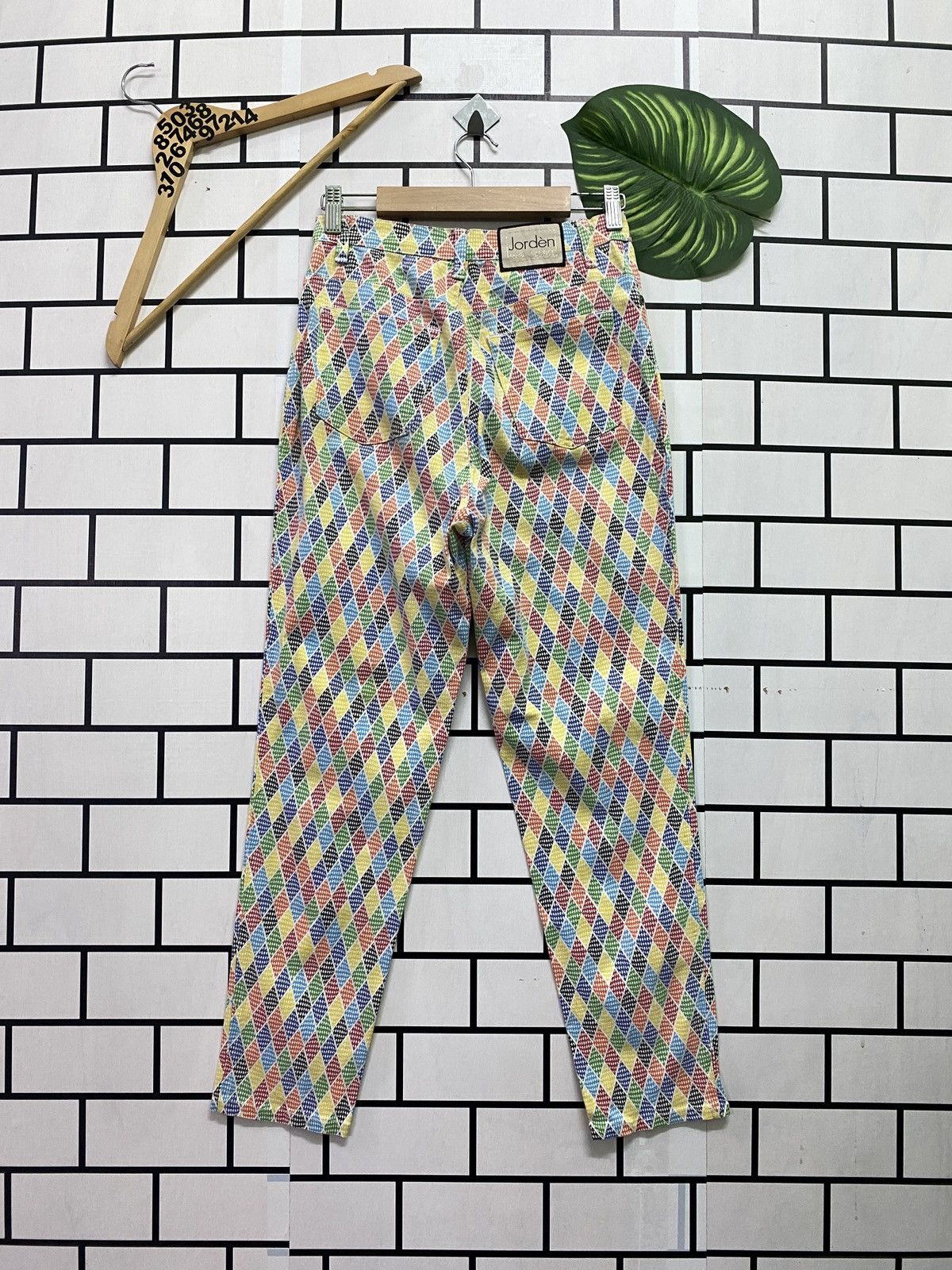 Vintage Vintage JORDÈN Multicoloured Abstract Design Pants Size US 26 / EU 42 - 2 Thumbnail