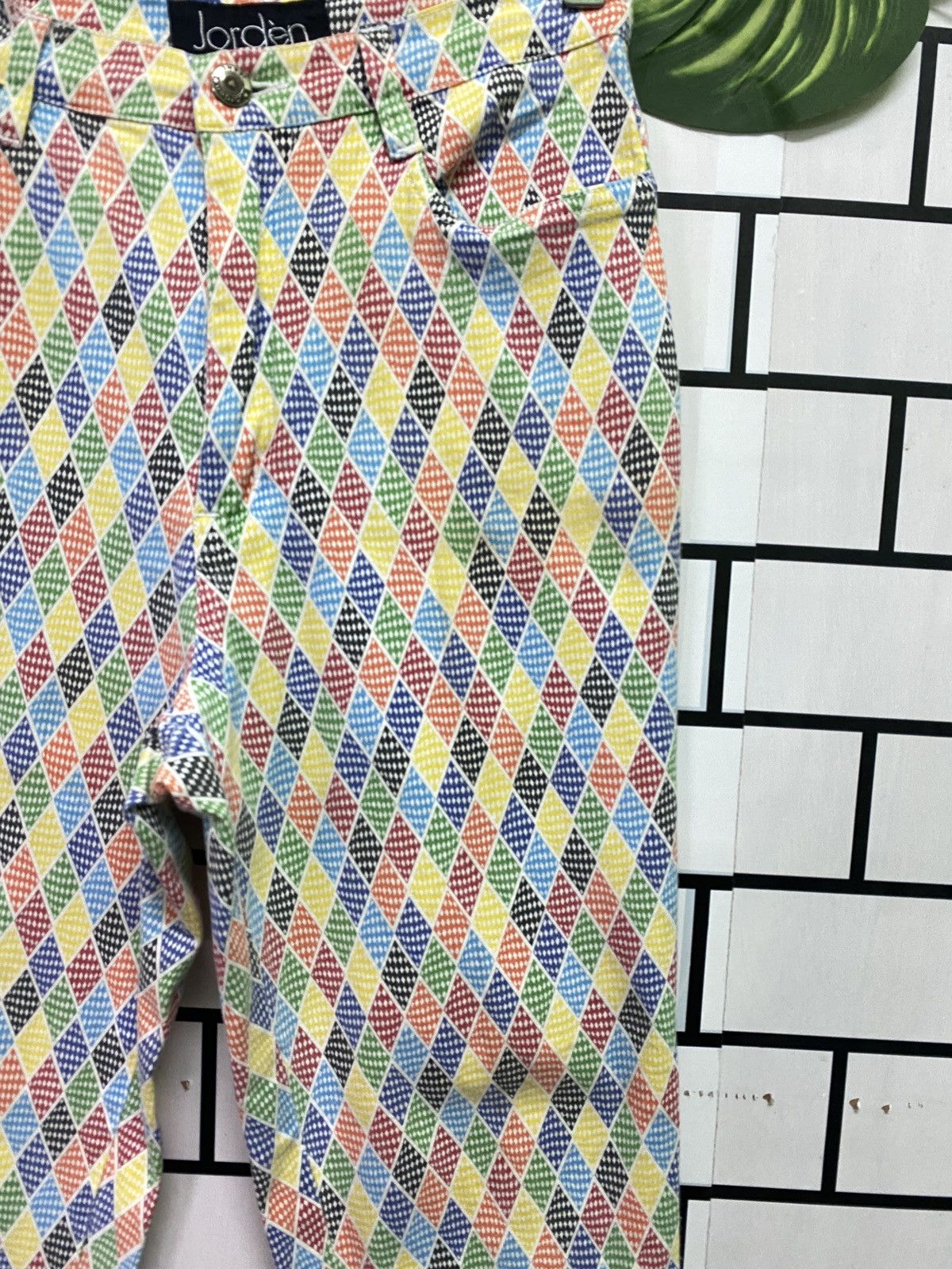 Vintage Vintage JORDÈN Multicoloured Abstract Design Pants Size US 26 / EU 42 - 5 Thumbnail
