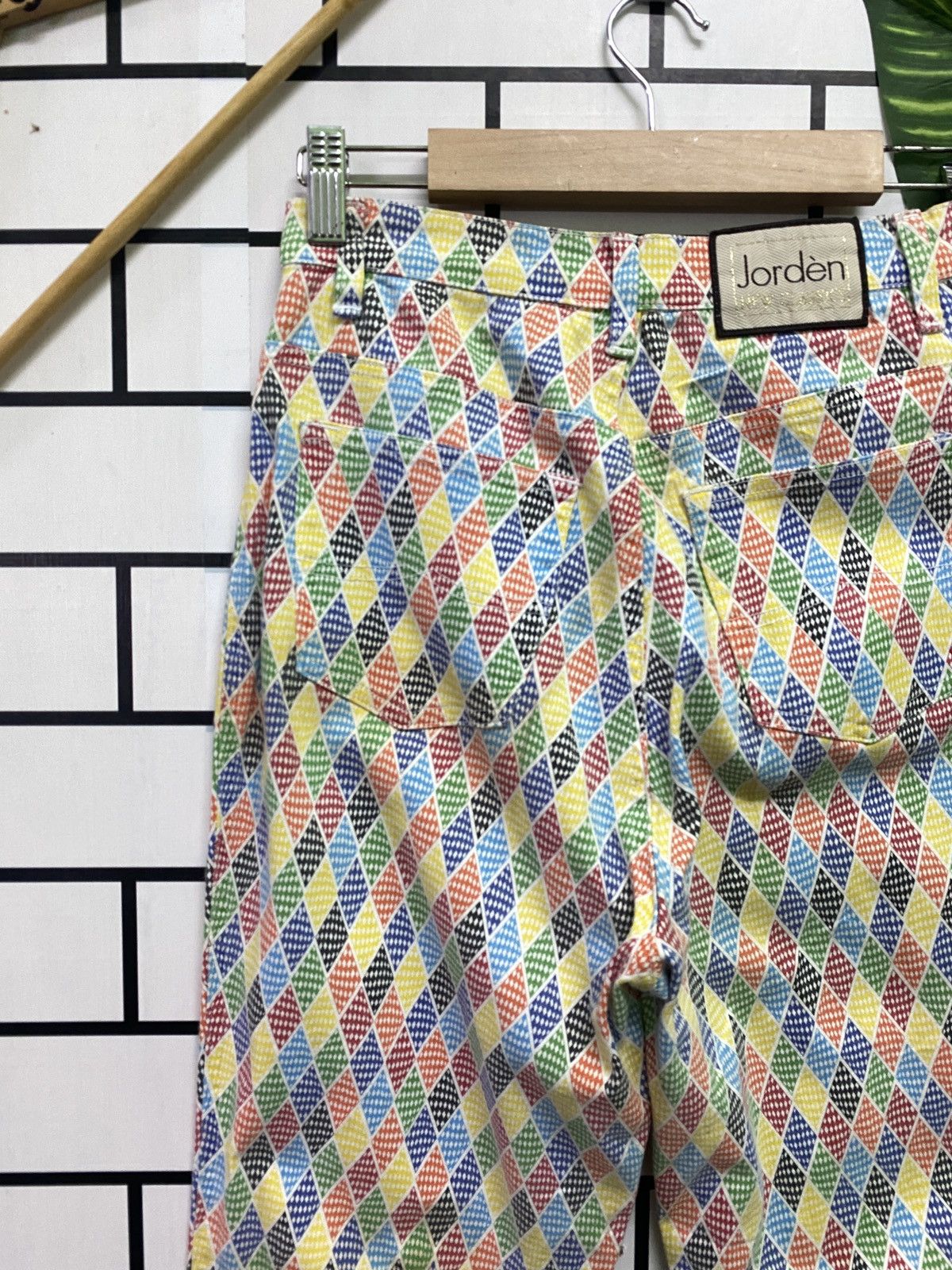 Vintage Vintage JORDÈN Multicoloured Abstract Design Pants Size US 26 / EU 42 - 10 Thumbnail