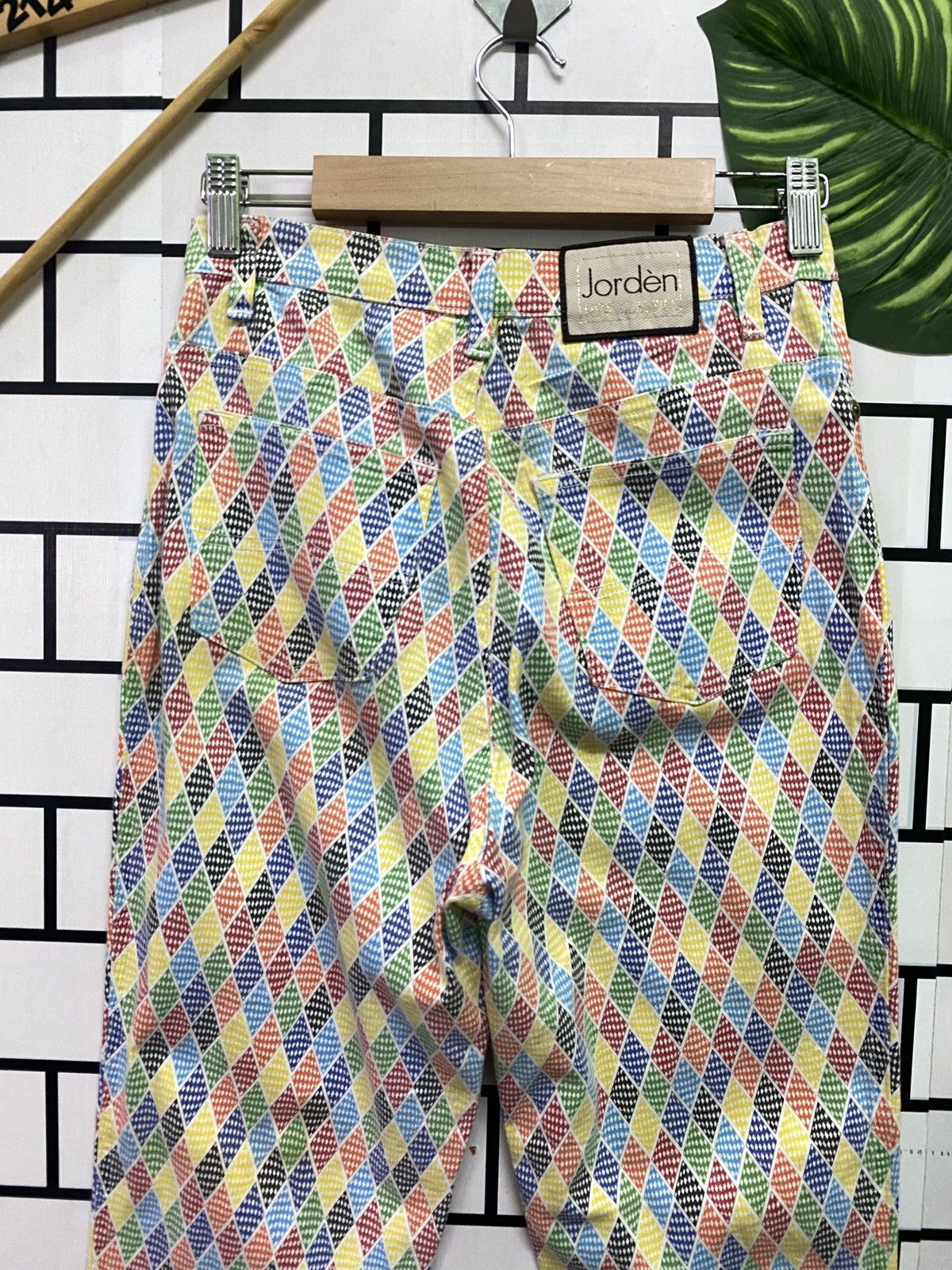Vintage Vintage JORDÈN Multicoloured Abstract Design Pants Size US 26 / EU 42 - 12 Thumbnail
