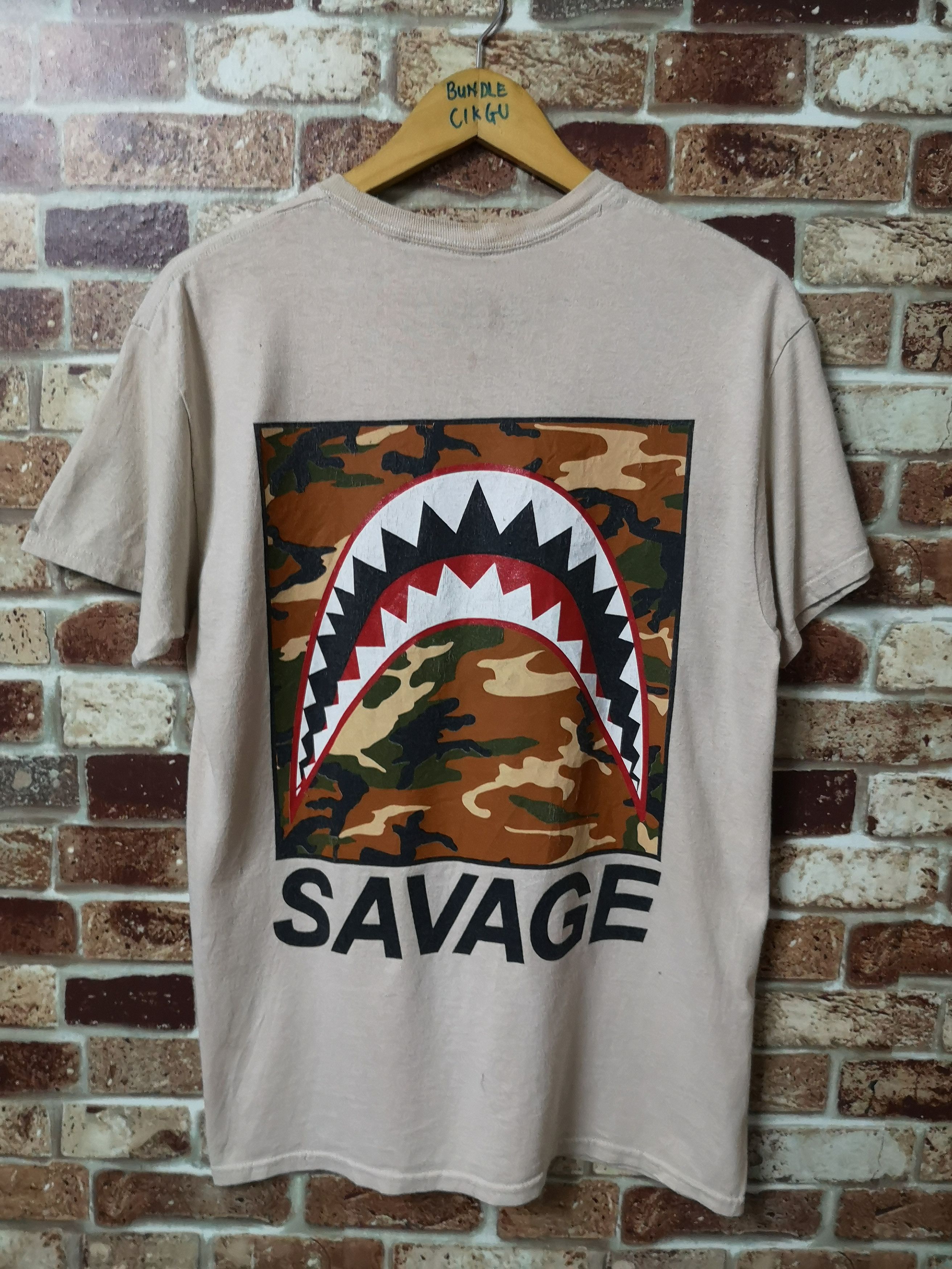 Camo BAPE SHARK STYLE TSHIRT Grailed