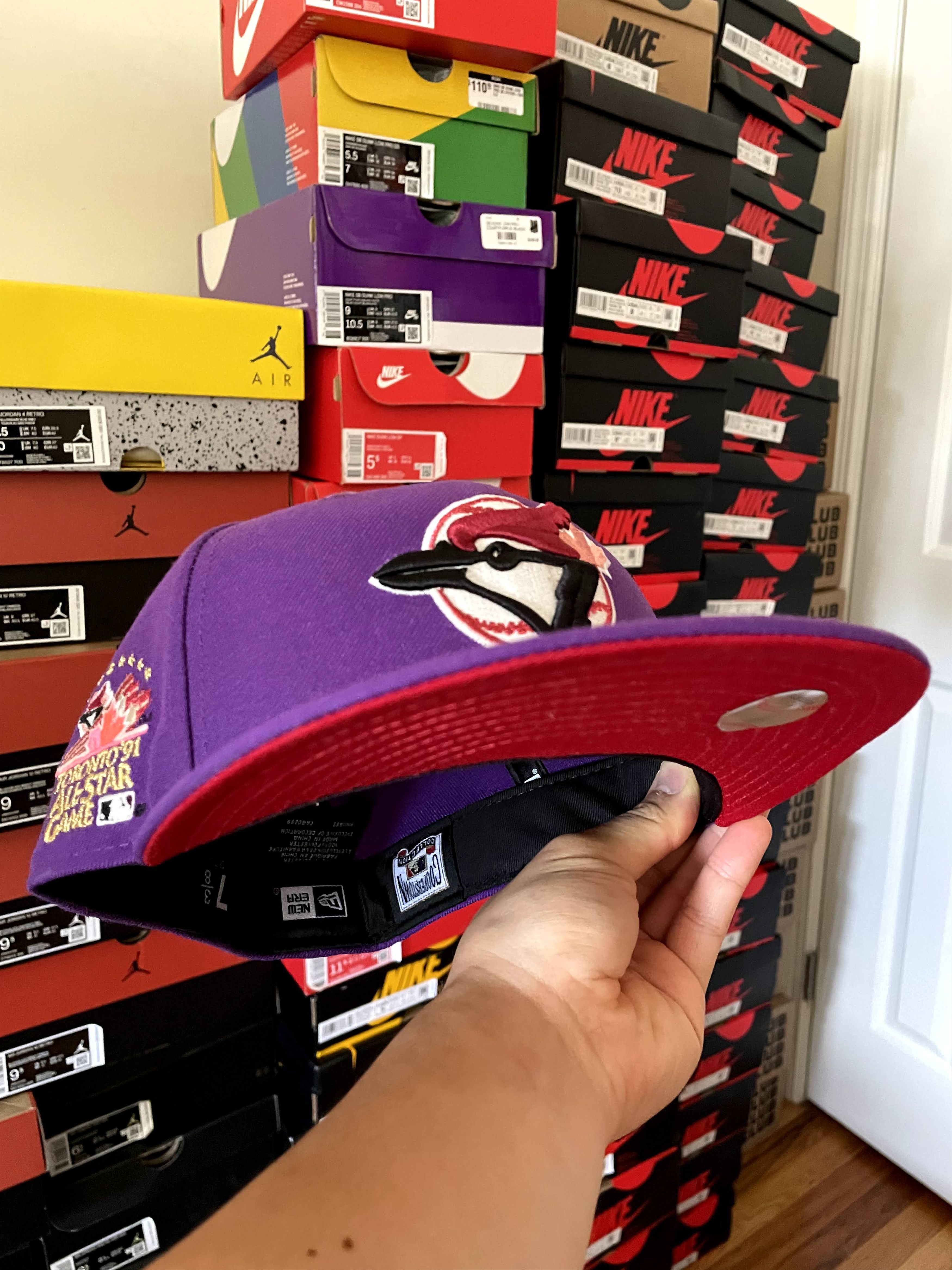 MLB × New Era Moesports NBA Crossover Toronto Blue Jays 7 3/8 Purple Red Size ONE SIZE - 7 Thumbnail