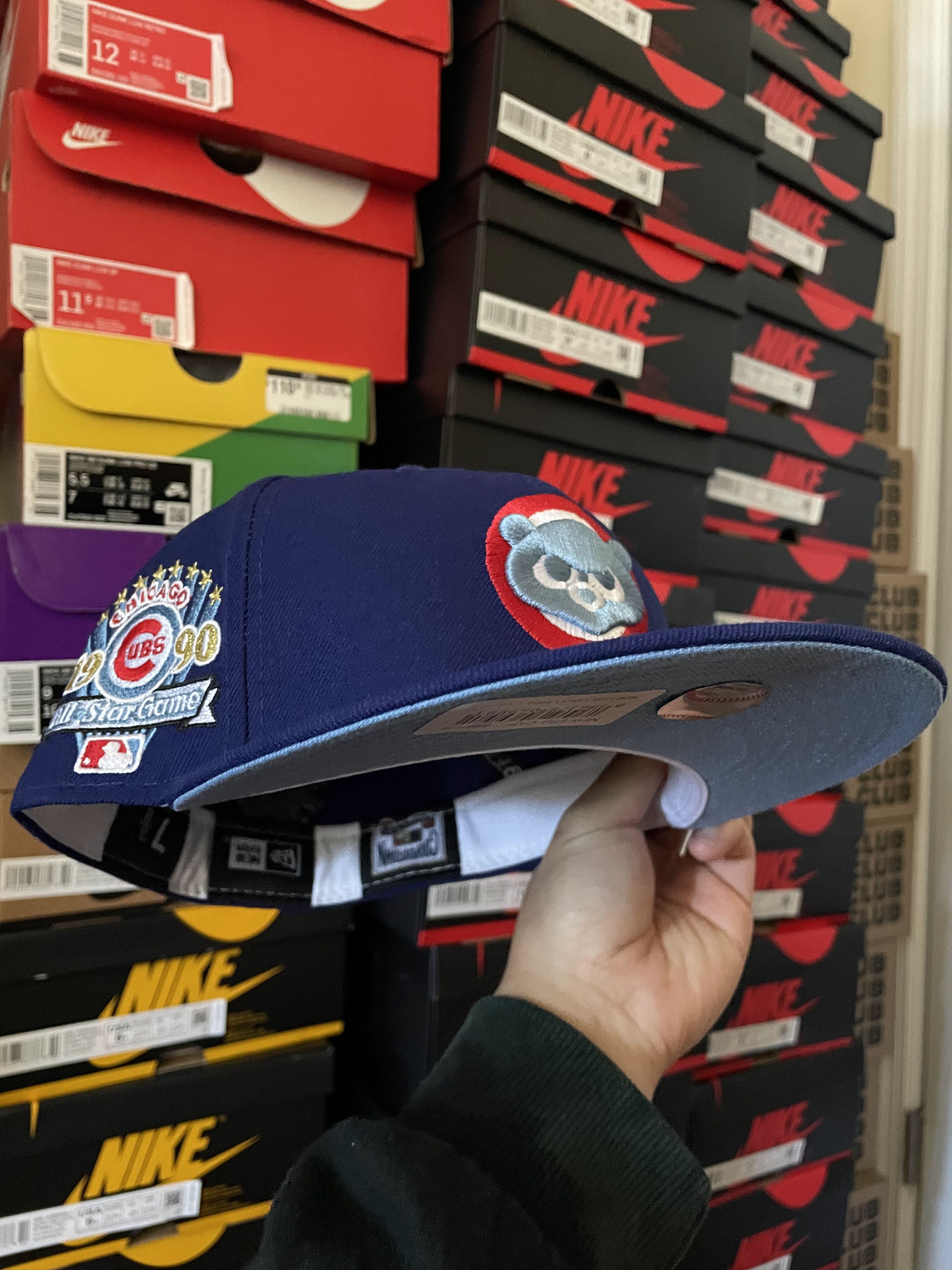 MLB × New Era Topperz Chicago Cubs 7 3/8 1990 All Star Blue Red Icy ASG Size ONE SIZE - 7 Thumbnail