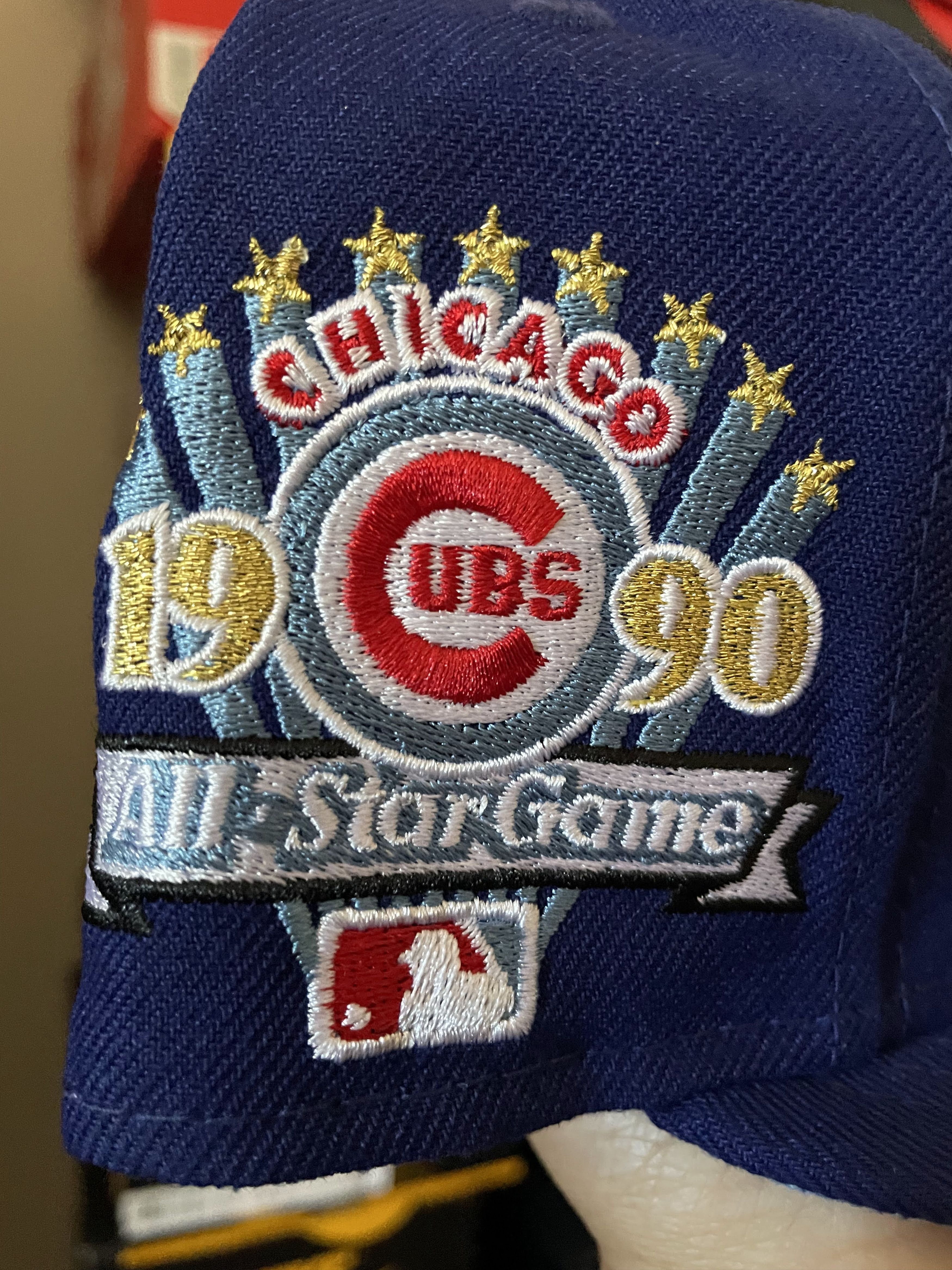 MLB × New Era Topperz Chicago Cubs 7 3/8 1990 All Star Blue Red Icy ASG Size ONE SIZE - 4 Thumbnail