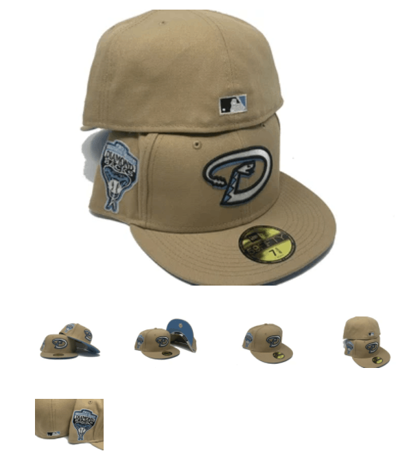 MLB × New Era Sportsworld Desert Camel Arizona Diamondbacks 7 3/8 Icy Size ONE SIZE - 11 Thumbnail