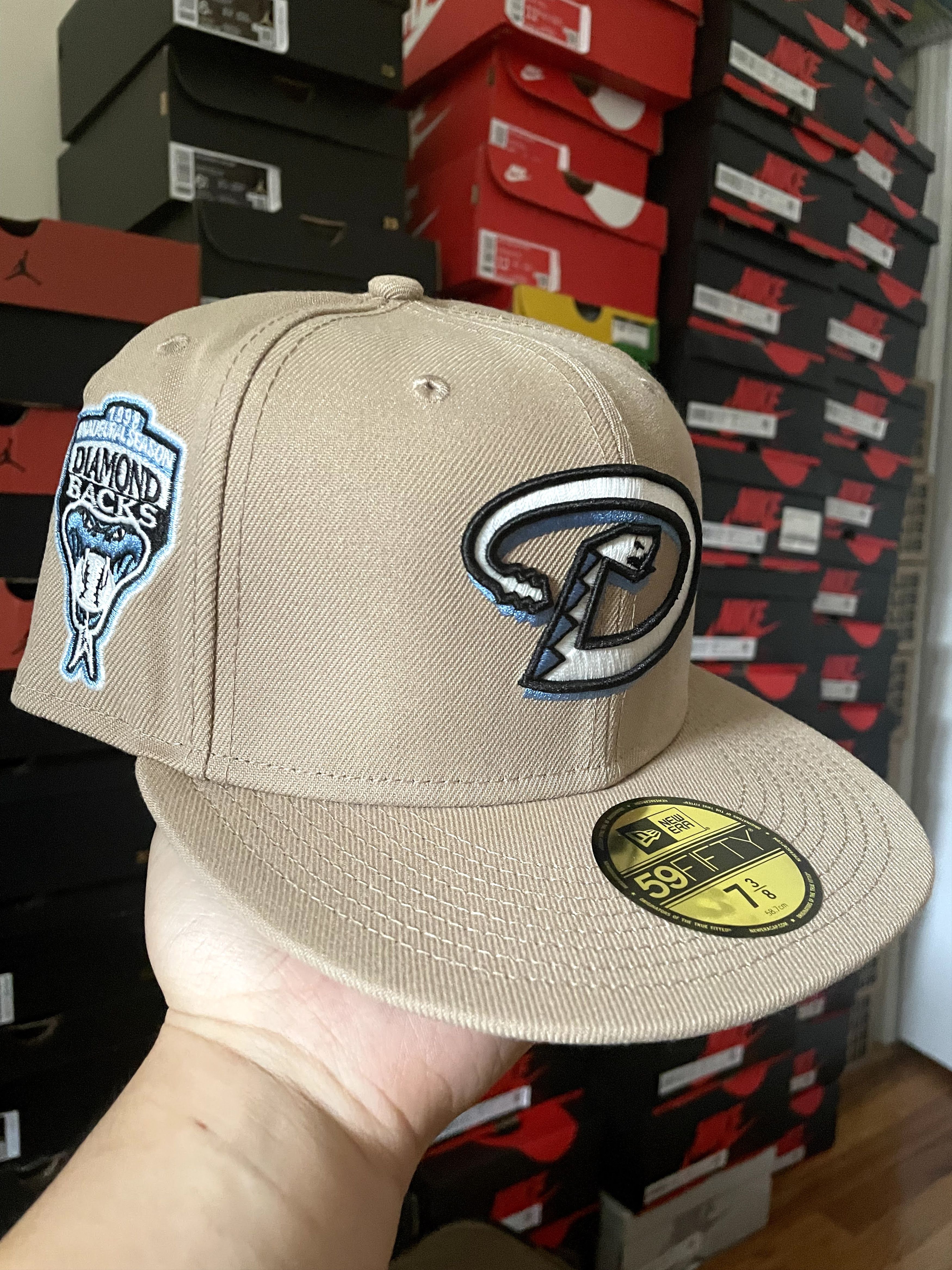 MLB × New Era Sportsworld Desert Camel Arizona Diamondbacks 7 3/8 Icy Size ONE SIZE - 1 Thumbnail