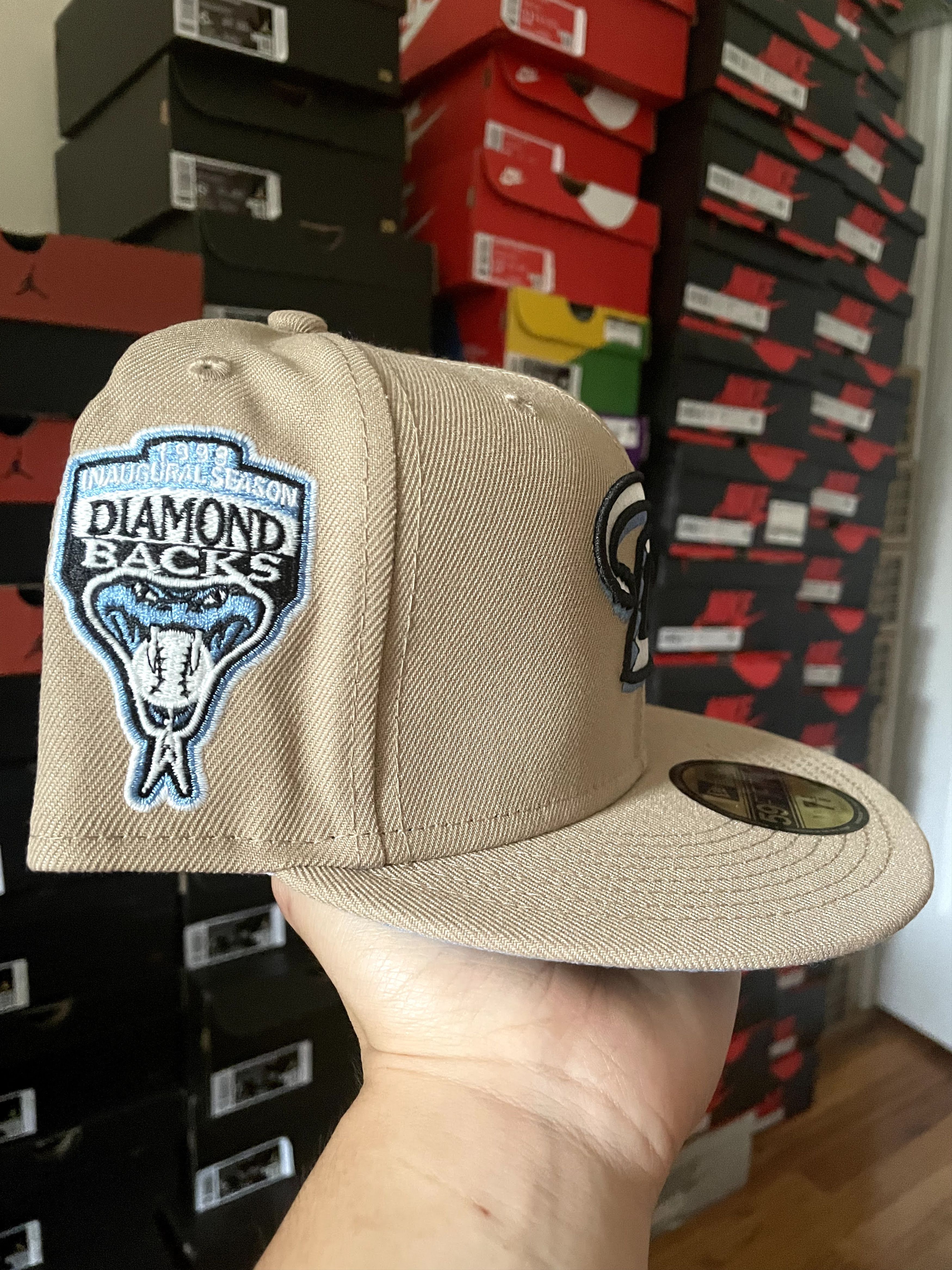 MLB × New Era Sportsworld Desert Camel Arizona Diamondbacks 7 3/8 Icy Size ONE SIZE - 3 Thumbnail