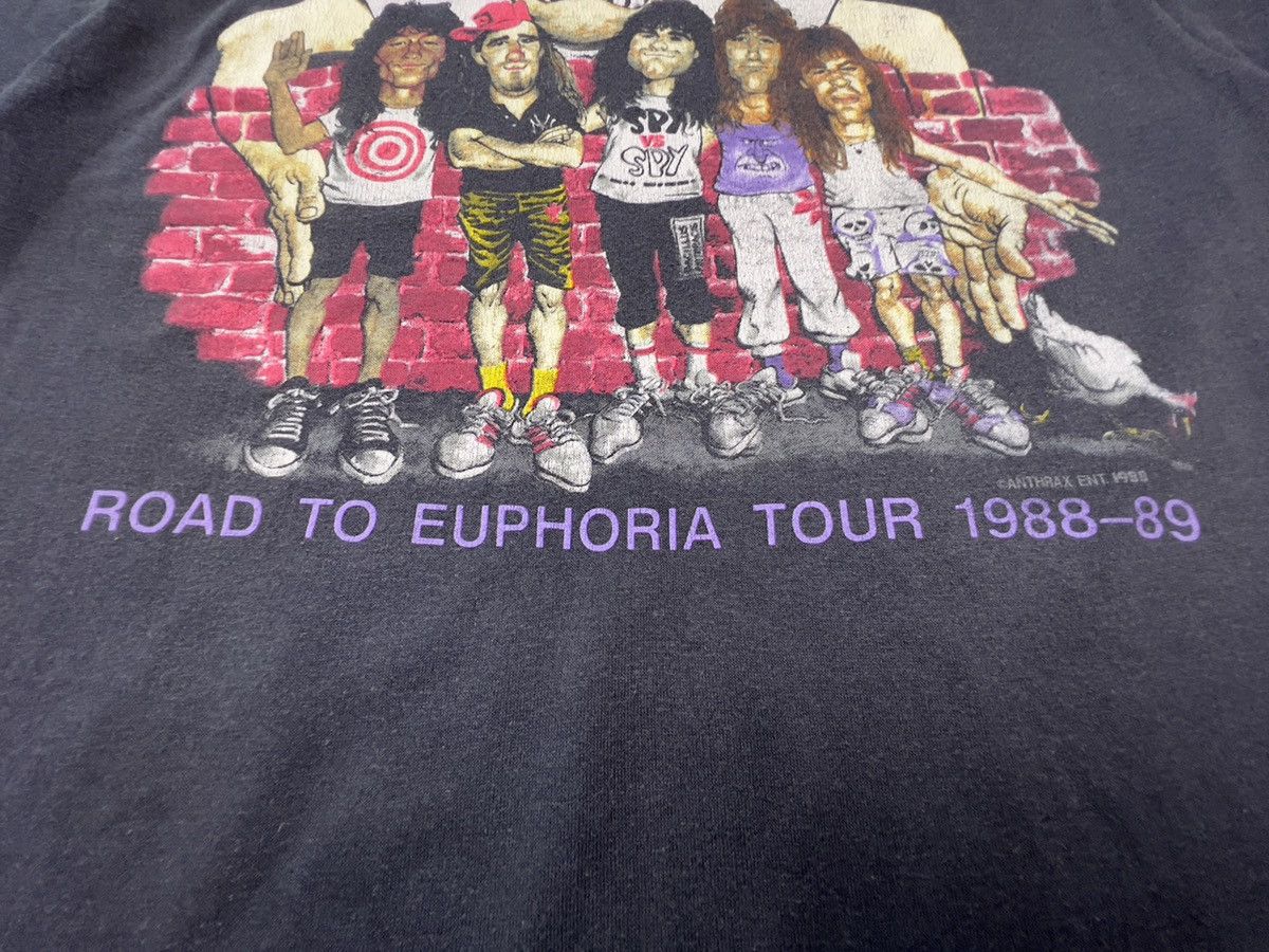 Band Tees Last Drop🔥🔥 Vintage Anthrax State Of Euphoria 80s T-shirt Size US M / EU 48-50 / 2 - 11 Thumbnail
