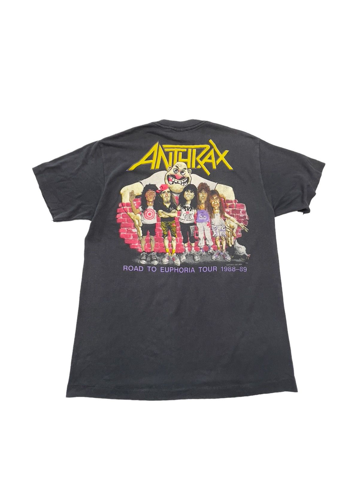 Band Tees Last Drop🔥🔥 Vintage Anthrax State Of Euphoria 80s T-shirt Size US M / EU 48-50 / 2 - 7 Thumbnail