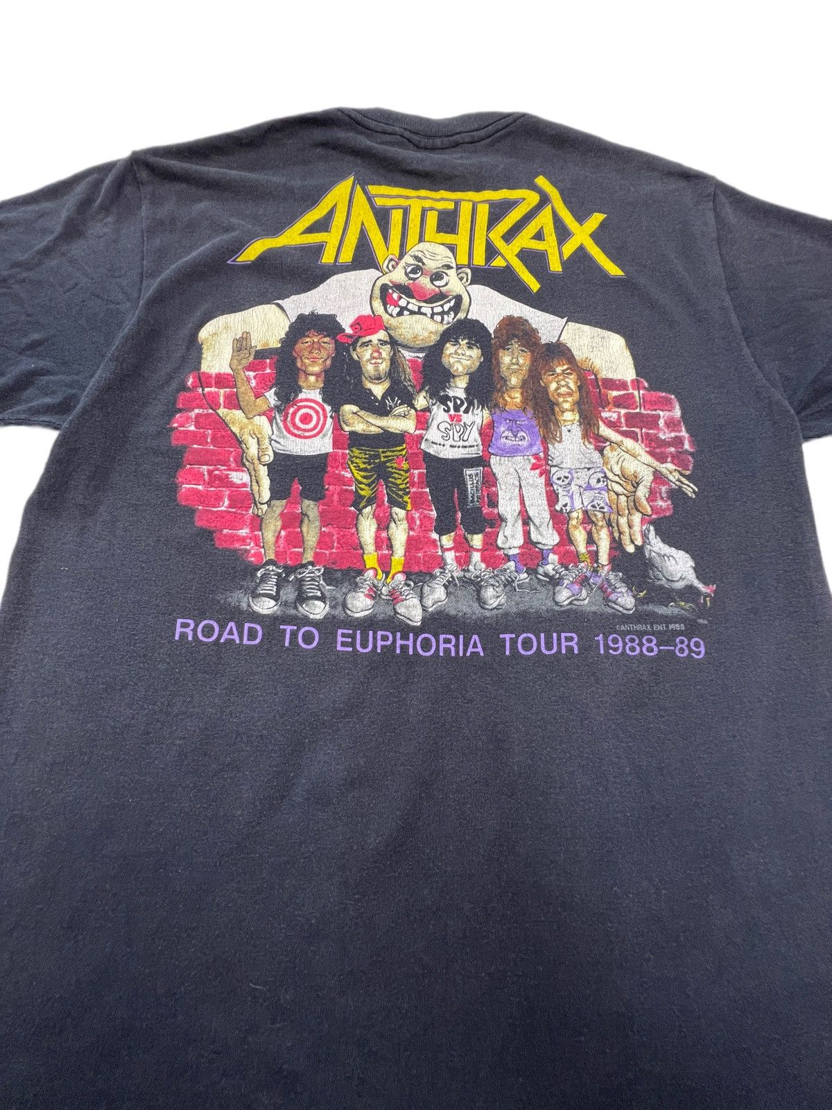 Band Tees Last Drop🔥🔥 Vintage Anthrax State Of Euphoria 80s T-shirt Size US M / EU 48-50 / 2 - 6 Thumbnail