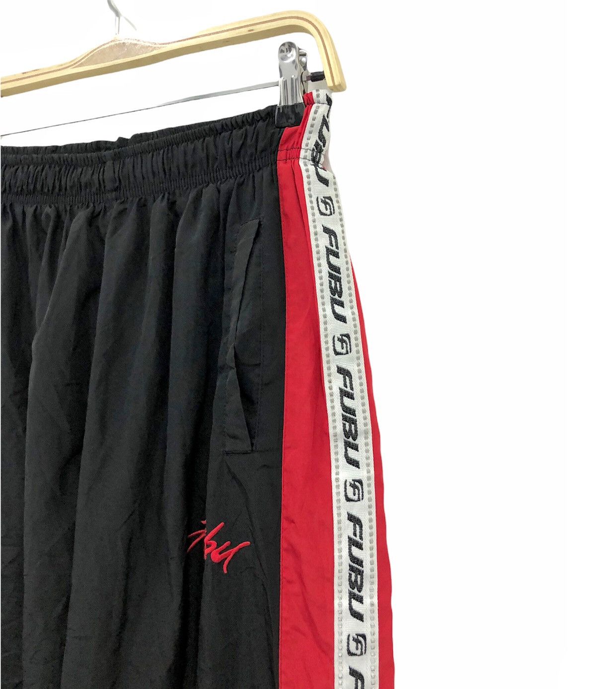 Fubu Vintage 90s Fubu Side striped nylon jogger pant Size US 30 / EU 46 - 9 Thumbnail