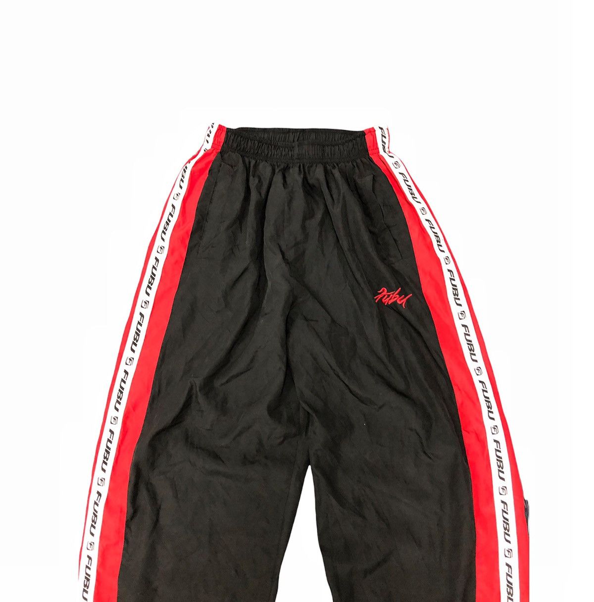 Fubu Vintage 90s Fubu Side striped nylon jogger pant Size US 30 / EU 46 - 5 Thumbnail