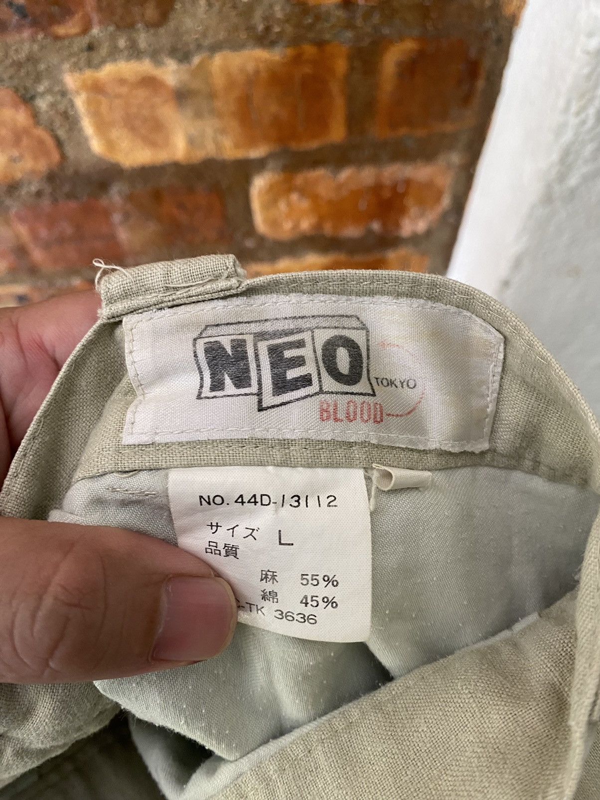 Y's 80s NEO Tokyo Lined side bucket center line pants Size US 30 / EU 46 - 12 Thumbnail