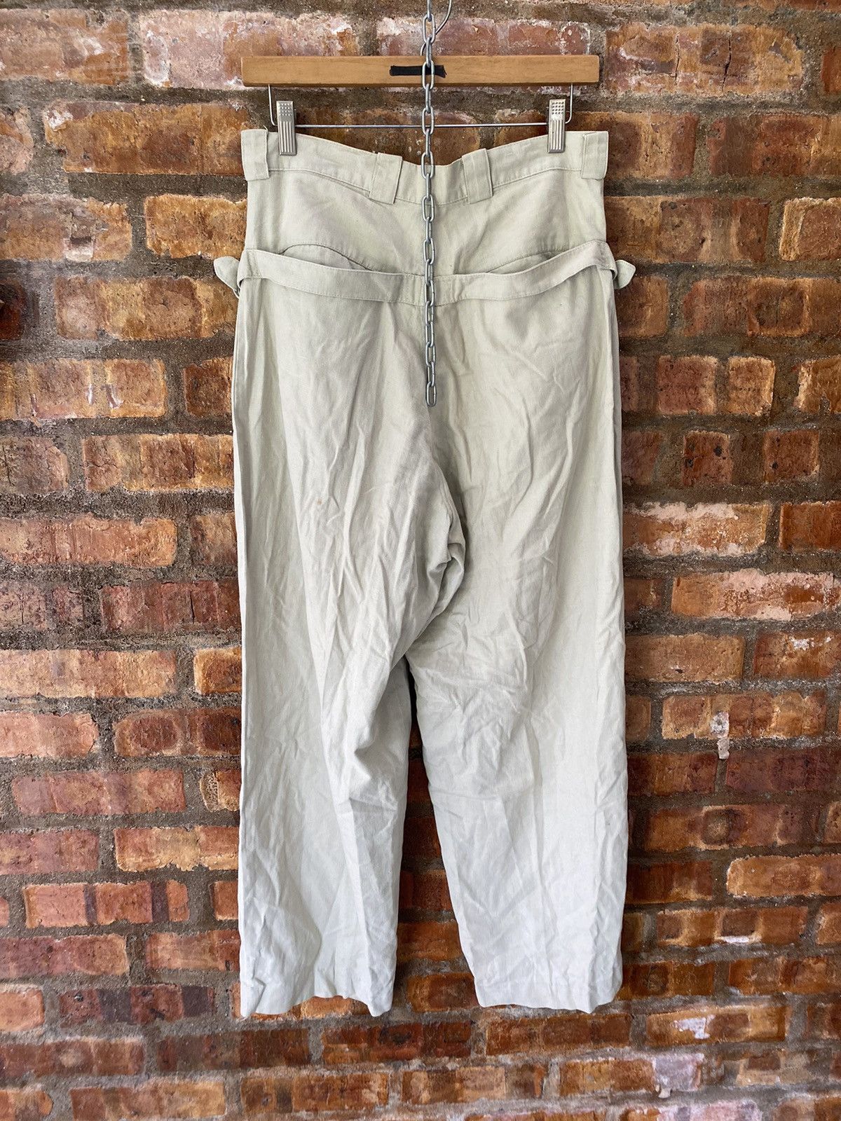 Y's 80s NEO Tokyo Lined side bucket center line pants Size US 30 / EU 46 - 9 Thumbnail