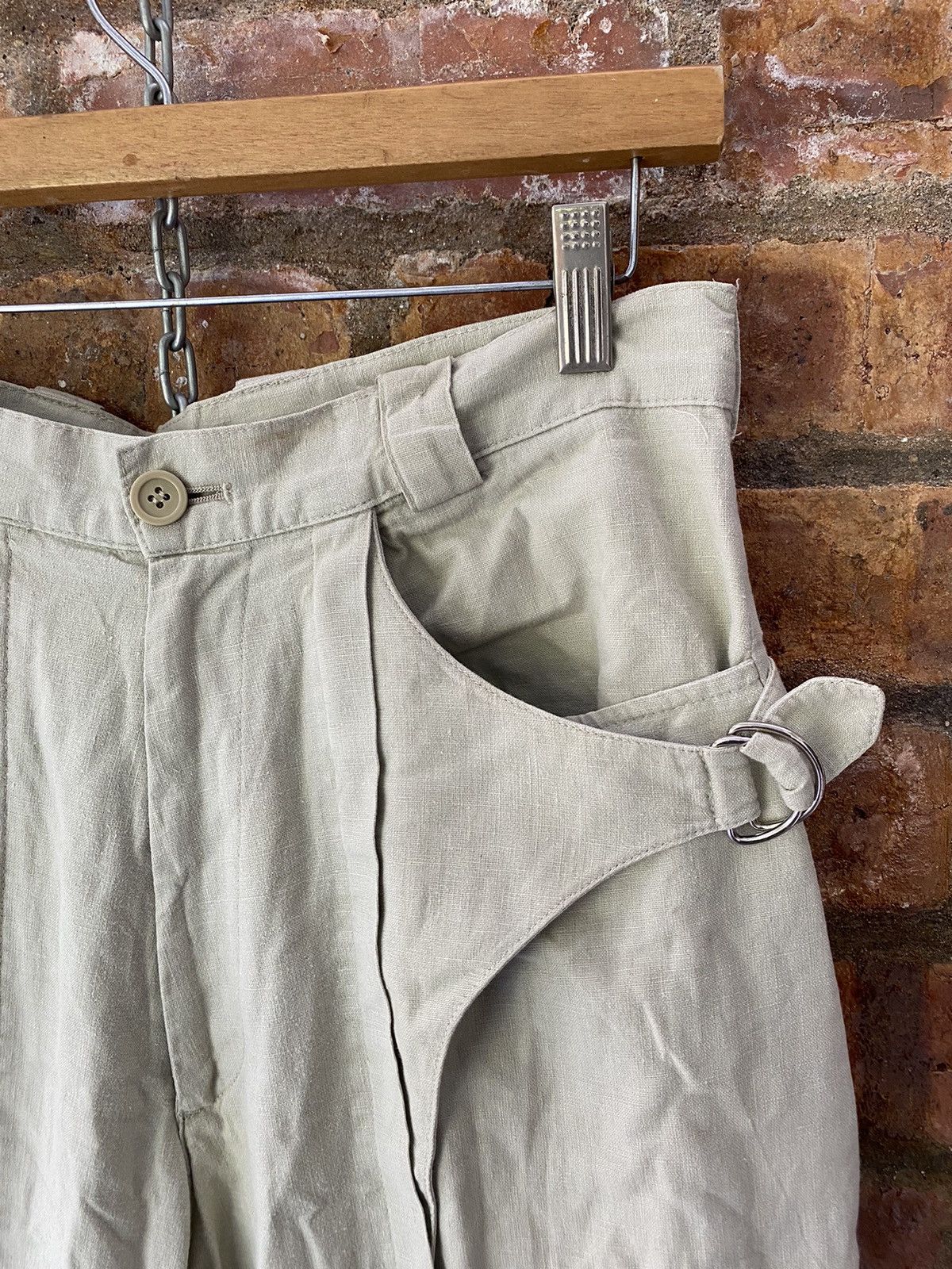 Y's 80s NEO Tokyo Lined side bucket center line pants Size US 30 / EU 46 - 5 Thumbnail
