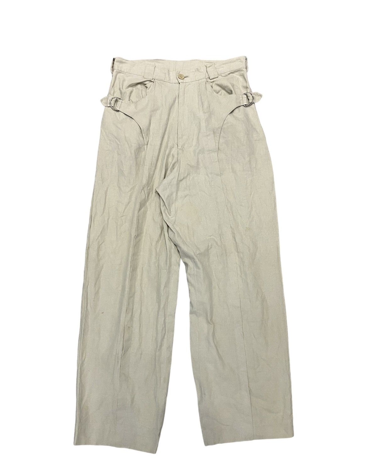 Y's 80s NEO Tokyo Lined side bucket center line pants Size US 30 / EU 46 - 1 Thumbnail