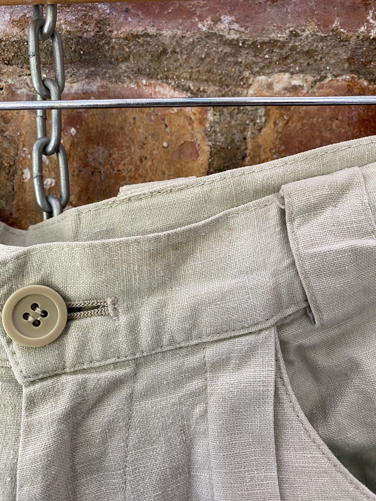 Y's 80s NEO Tokyo Lined side bucket center line pants Size US 30 / EU 46 - 6 Thumbnail