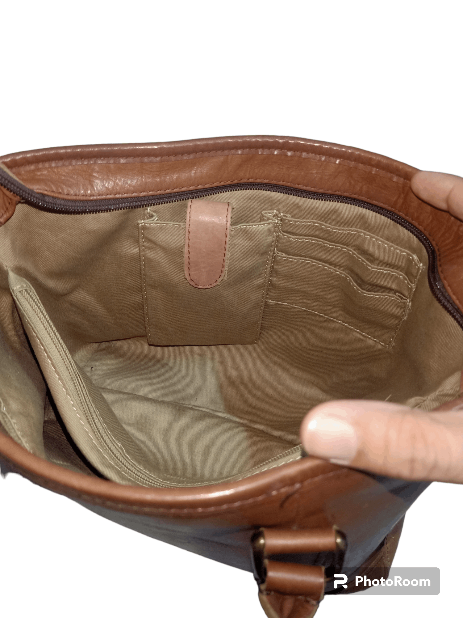 L.L. Bean Leather Tote Bag