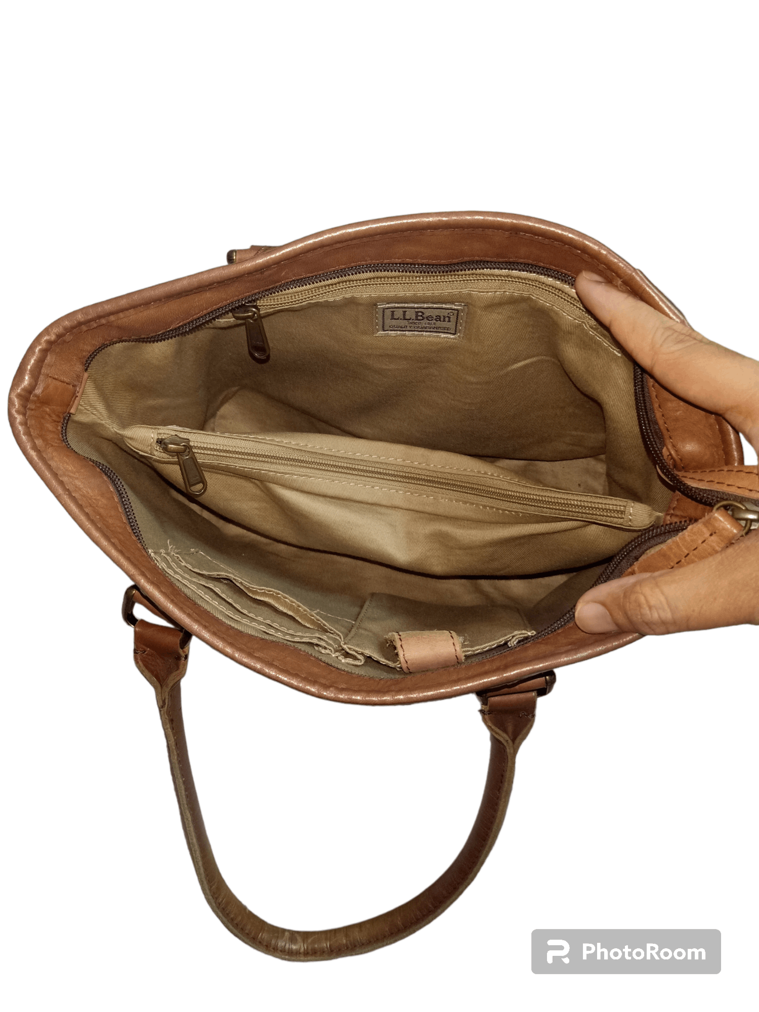 L.L. Bean Leather Tote Bag