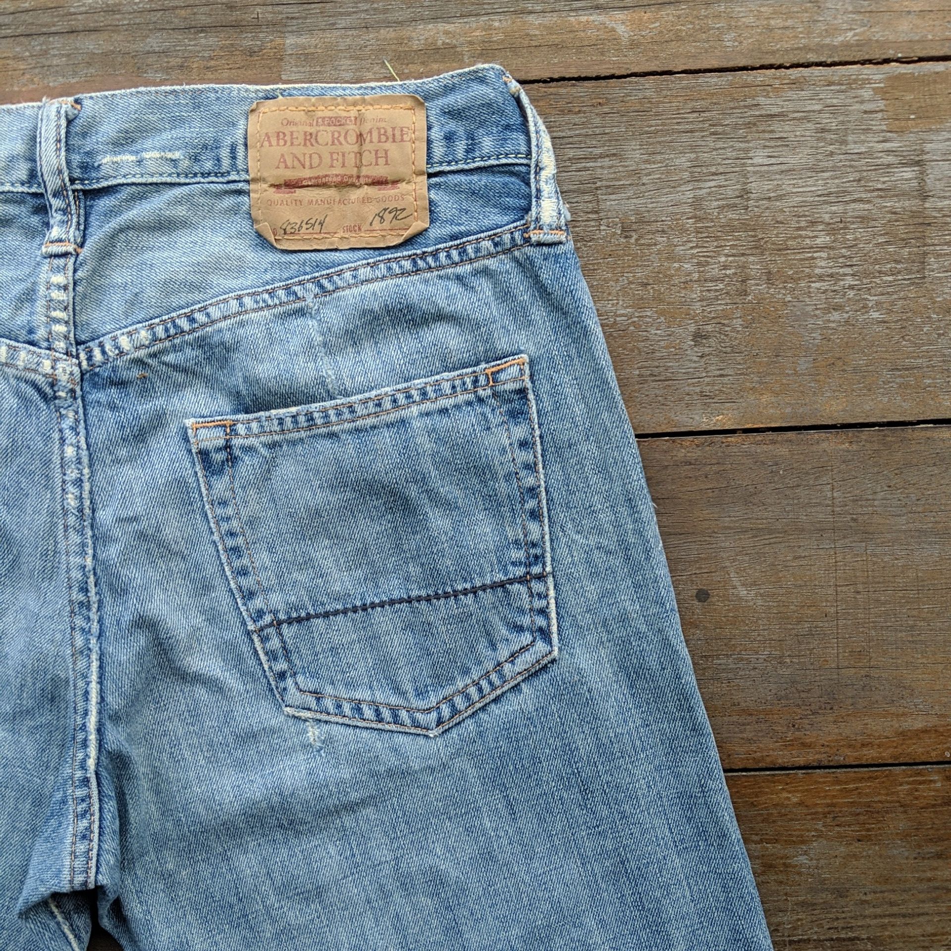 Japanese Brand Vintage Abercrombie & Fitch Button Fly Distressed Jean Pant Size US 32 / EU 48 - 13 Thumbnail