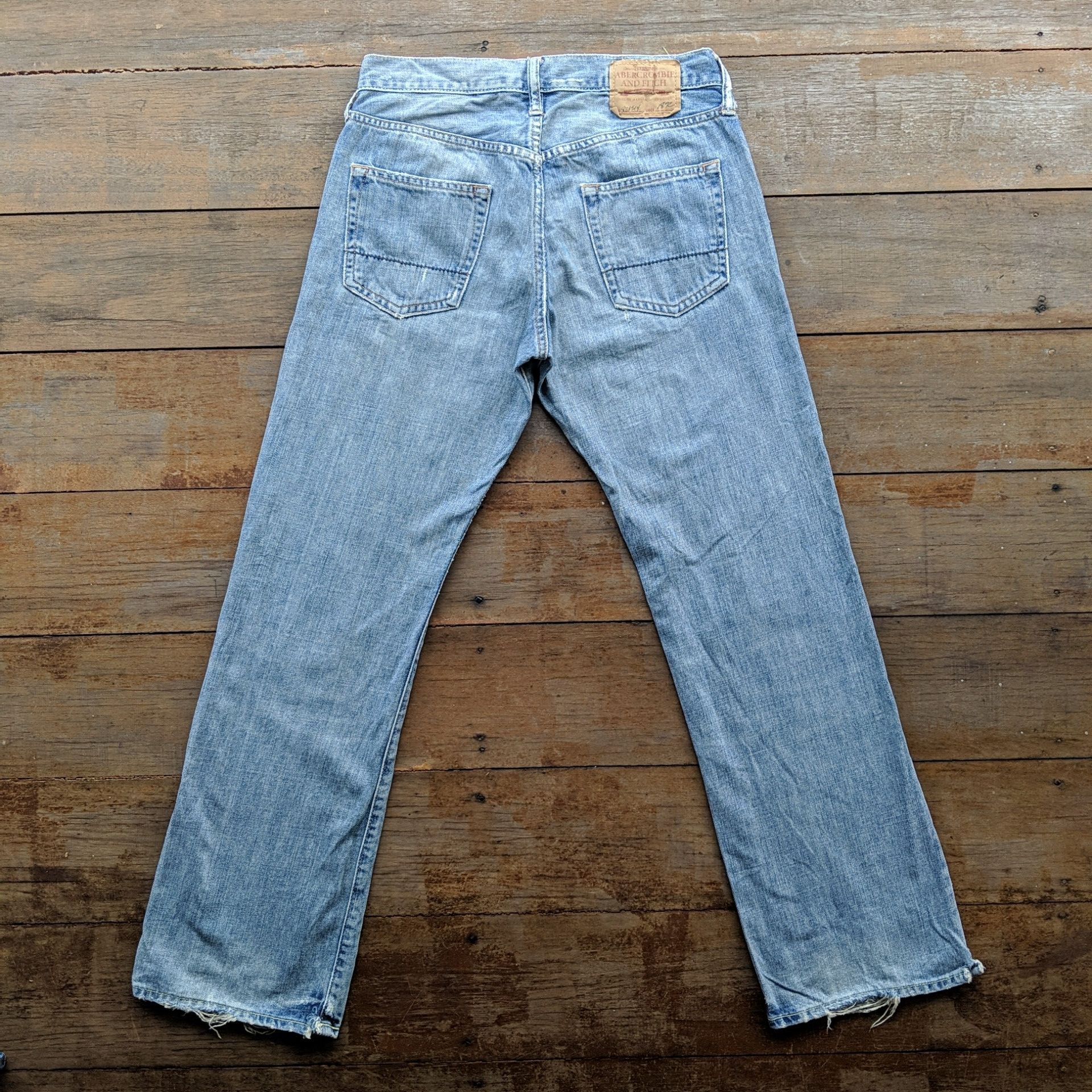 Japanese Brand Vintage Abercrombie & Fitch Button Fly Distressed Jean Pant Size US 32 / EU 48 - 11 Thumbnail